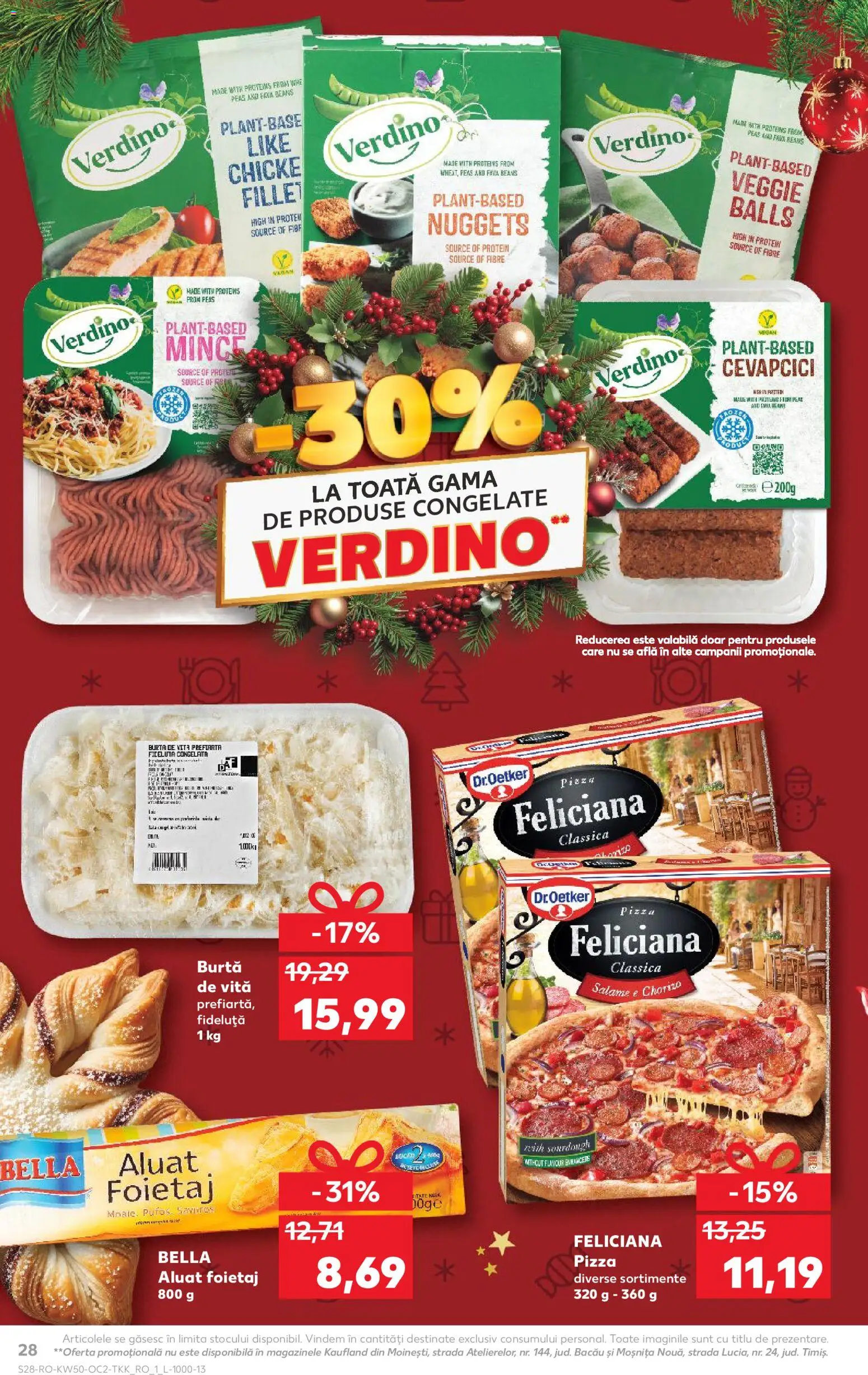 Catalog Kaufland 10 - 15 Decembrie 2025 | Pagina 28 | Produse: Foietaj, Aluat, Pizza