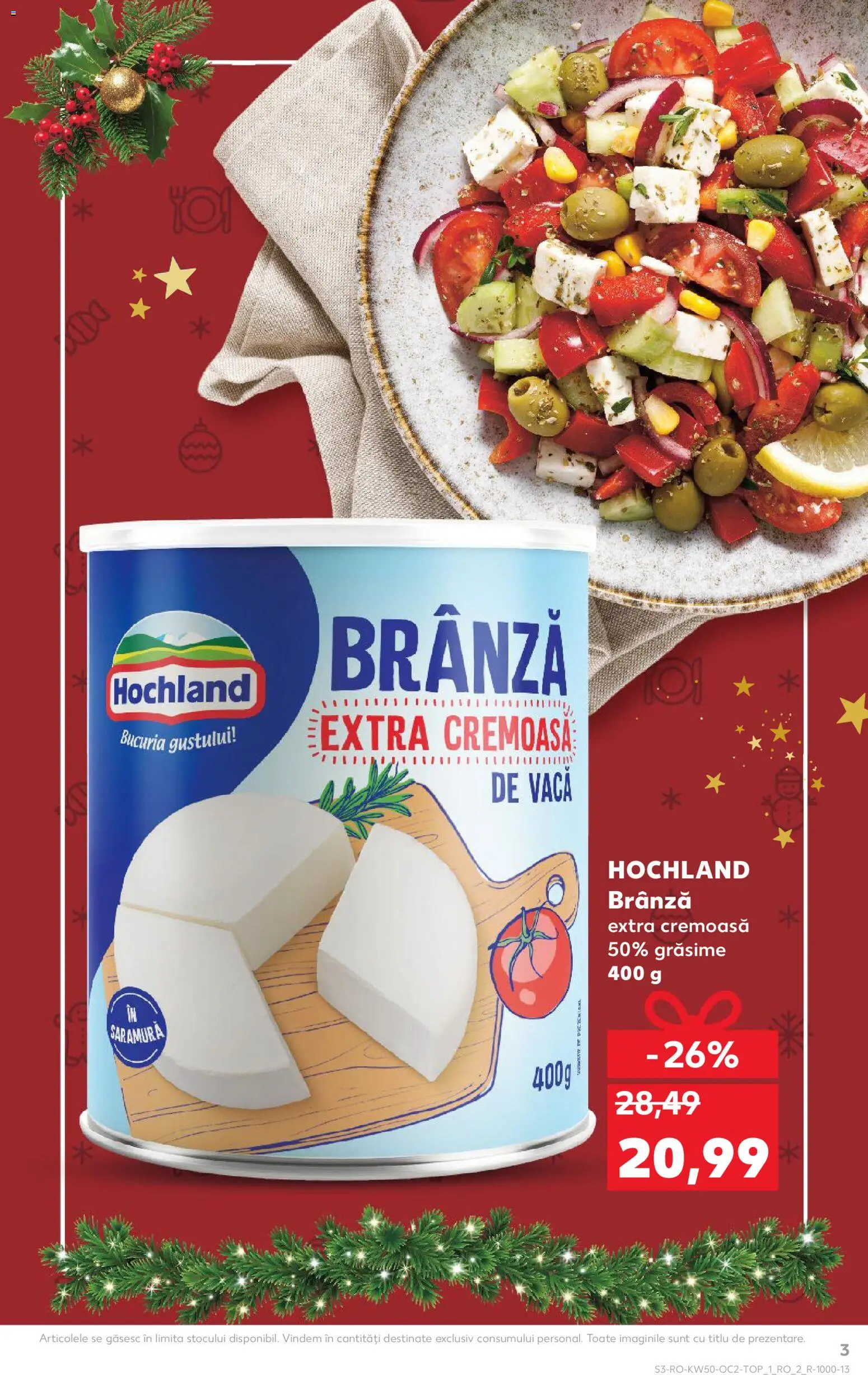Catalog Kaufland 10 - 15 Decembrie 2025 | Pagina 3 | Produse: Brânză