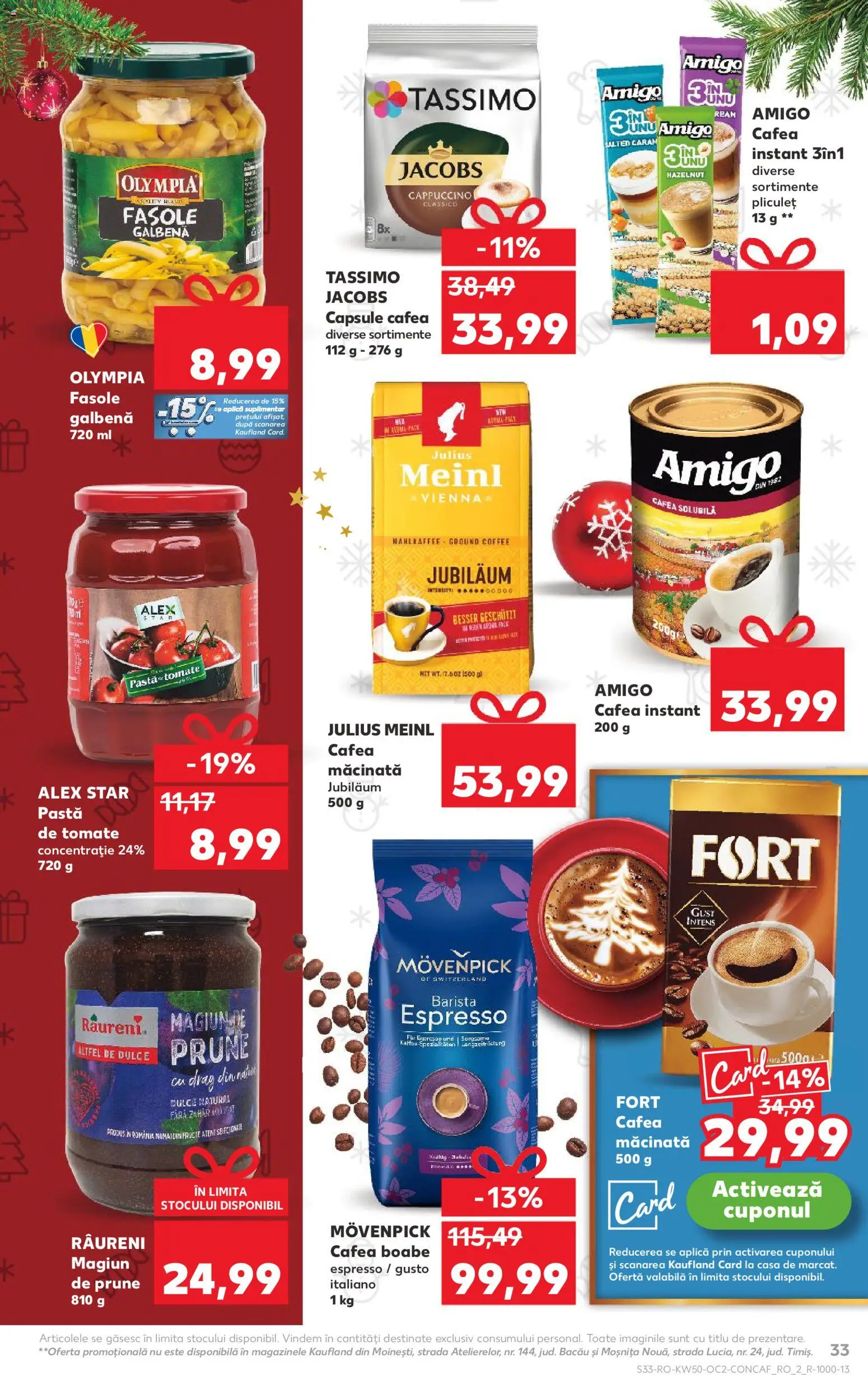 Catalog Kaufland 10 - 15 Decembrie 2025 | Pagina 33 | Produse: Köpek çiti, Cafea, Pastă de tomate, Prune