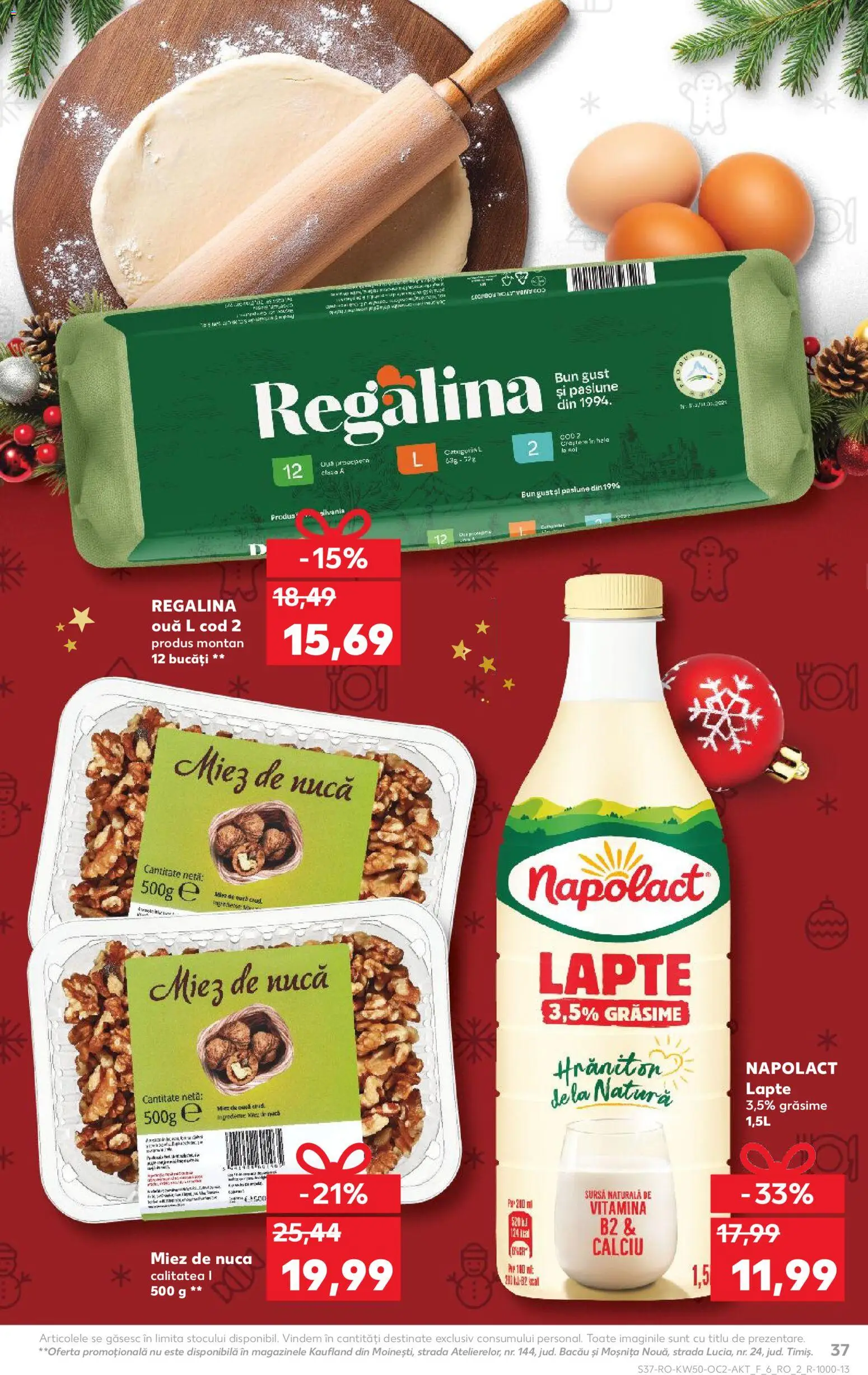 Catalog Kaufland 10 - 15 Decembrie 2025 | Pagina 37 | Produse: Lapte, Ouă