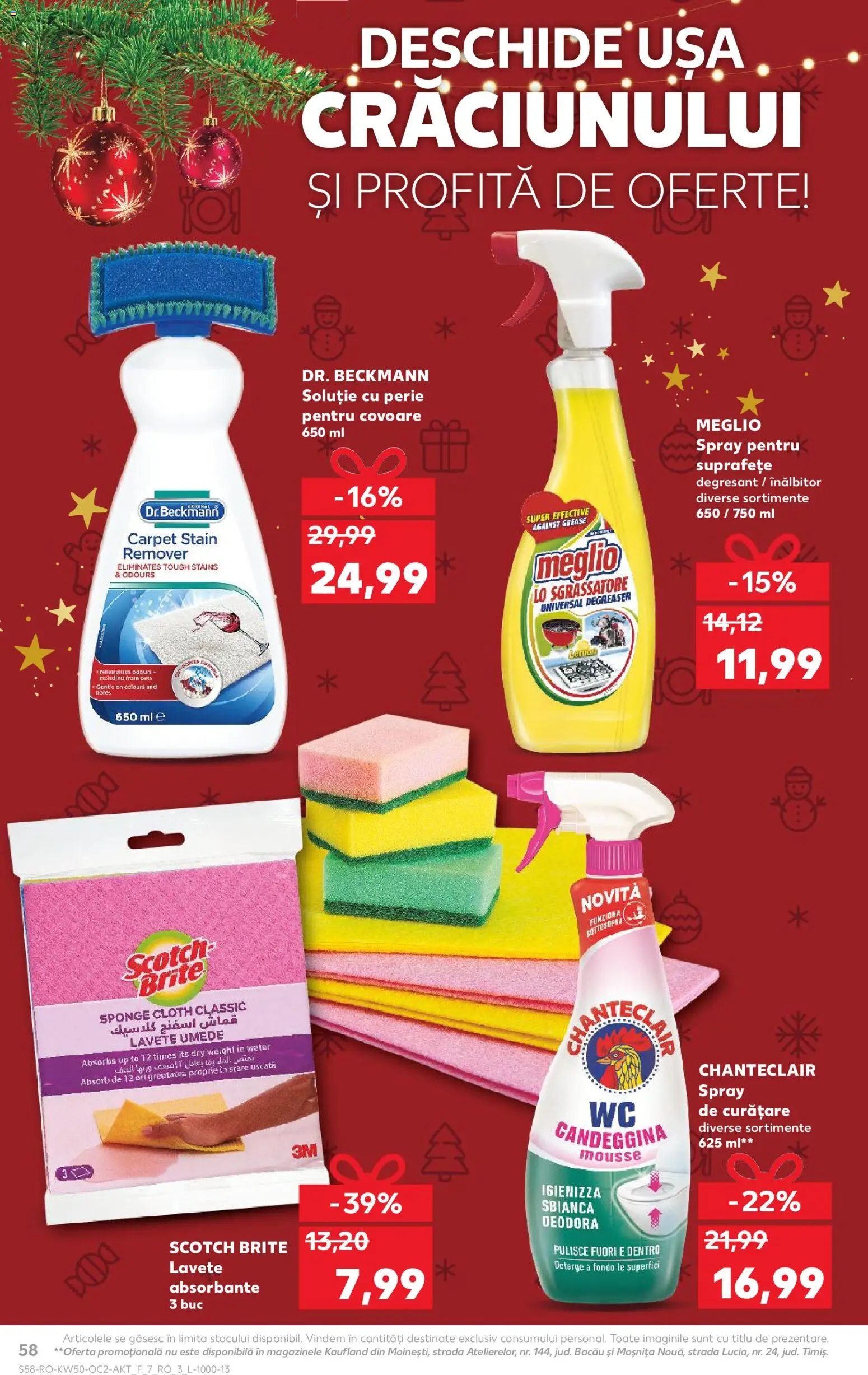 Catalog Kaufland 10 - 15 Decembrie 2025 | Pagina 58 | Produse: Perie, Lavete, Ușă, Absorbante