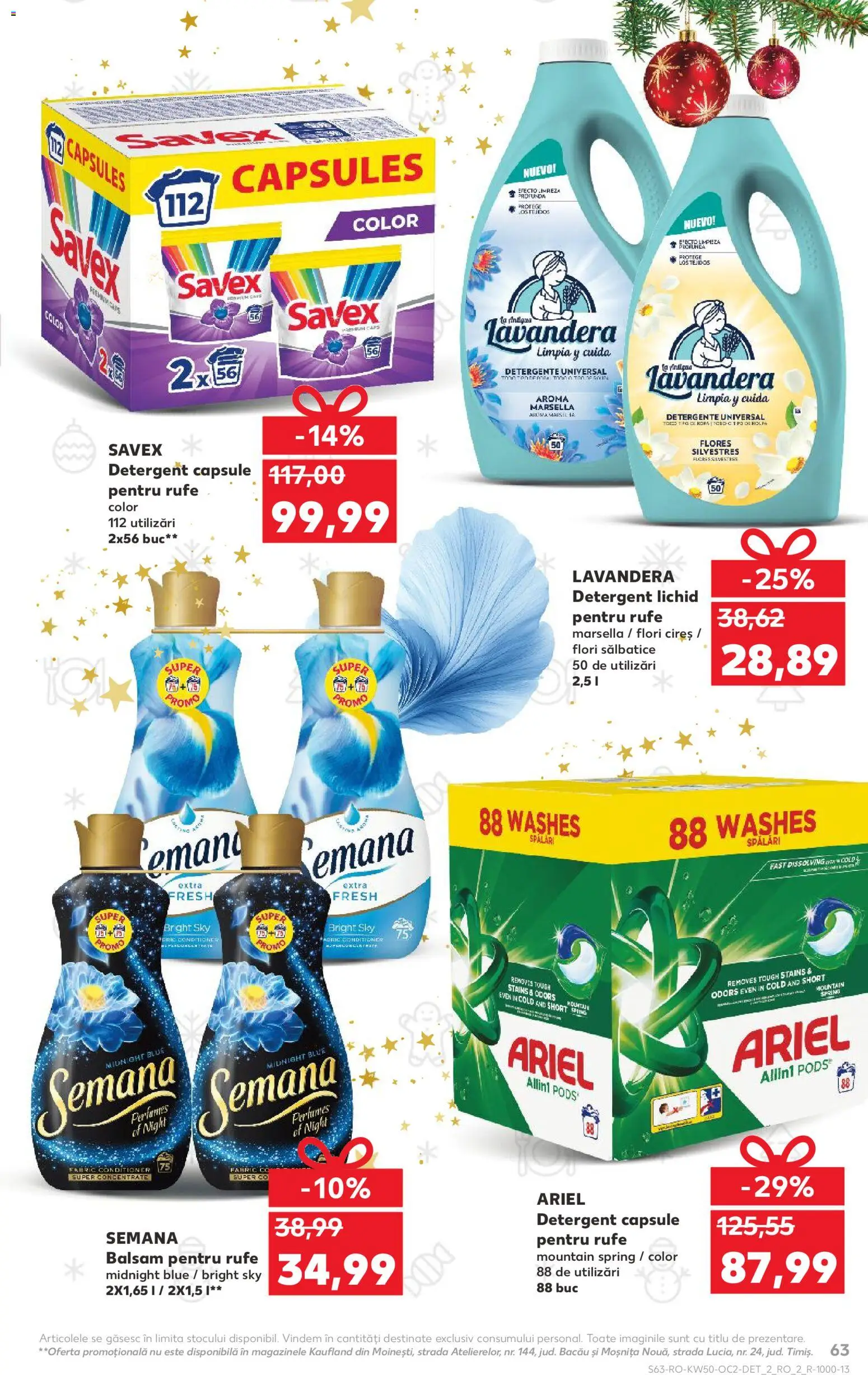 Catalog Kaufland 10 - 15 Decembrie 2025 | Pagina 63 | Produse: Balsam, Yorgan, Detergent