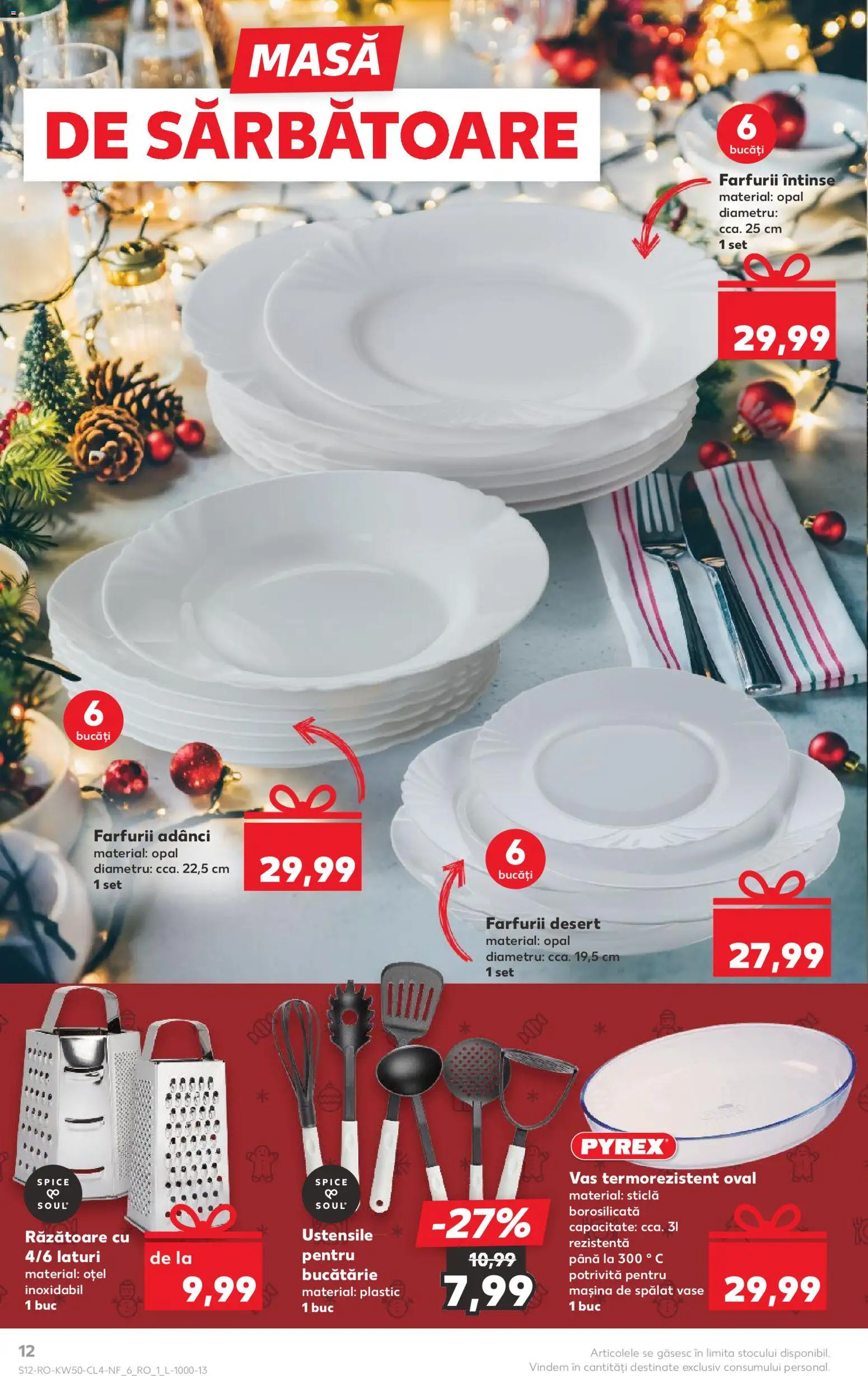 Catalog Kaufland 10 - 15 Decembrie 2025 | Pagina 12 | Produse: Mașină De Spălat, Mașină De Spălat Vase, Răzătoare, Masă