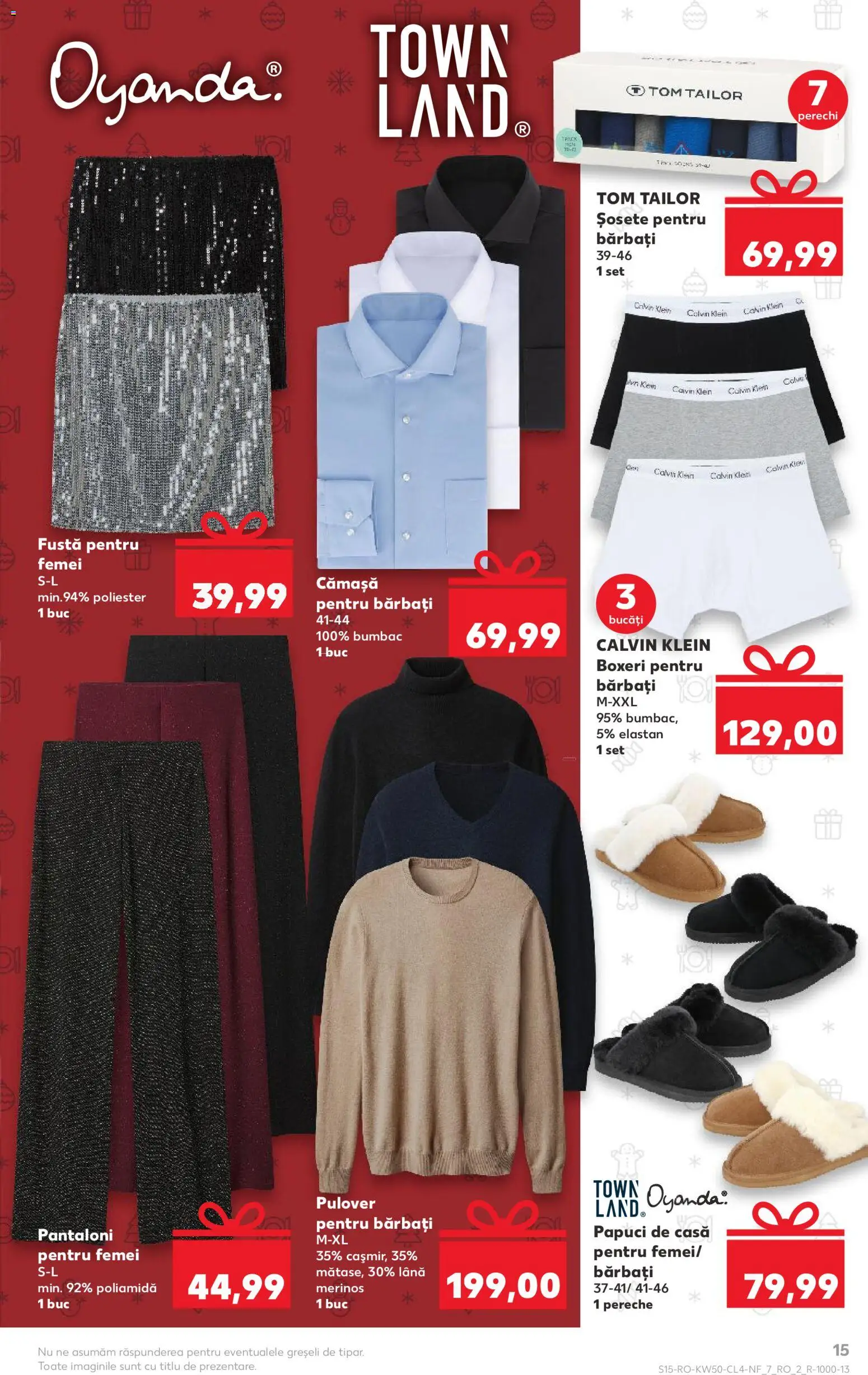 Catalog Kaufland 10 - 15 Decembrie 2025 | Pagina 15 | Produse: Pulover, Pantaloni, Șosete, Boxeri