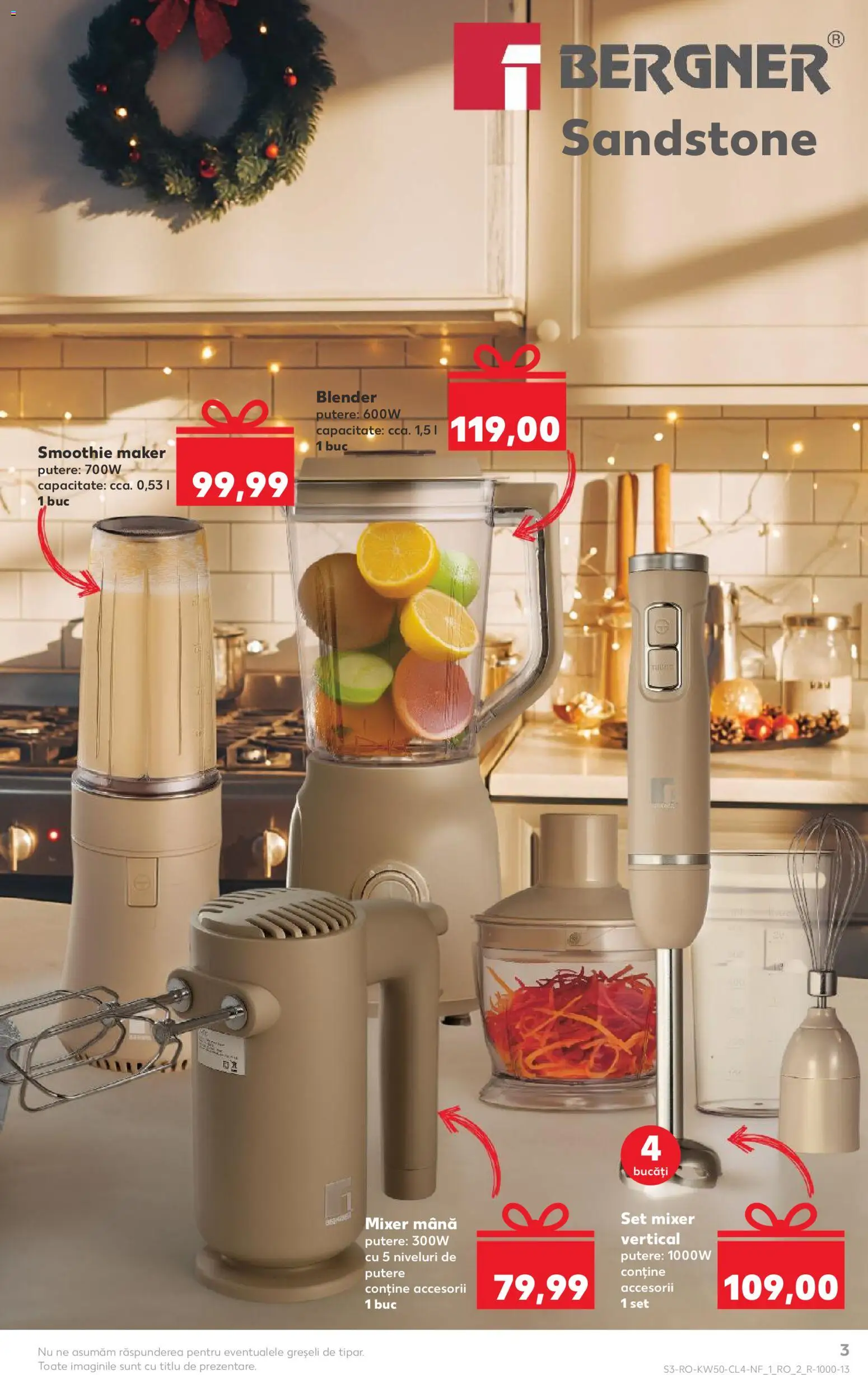 Catalog Kaufland 10 - 15 Decembrie 2025 | Pagina 3 | Produse: Blender, Mixer, Smoothie