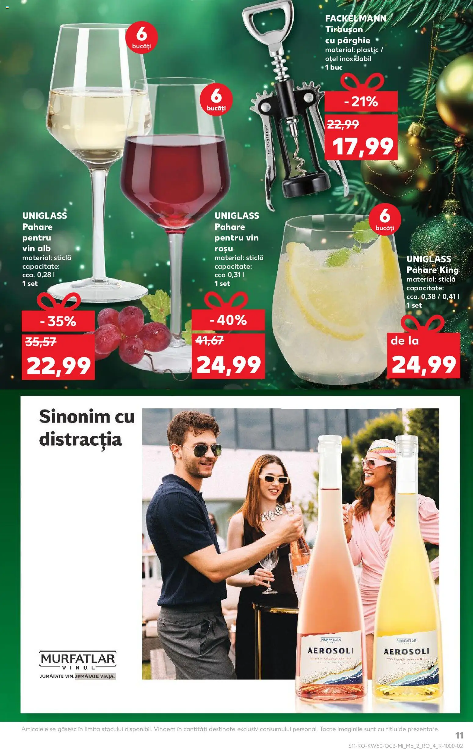 Catalog Kaufland 10 - 15 Decembrie 2025 | Pagina 11 | Produse: Pahare, Vin