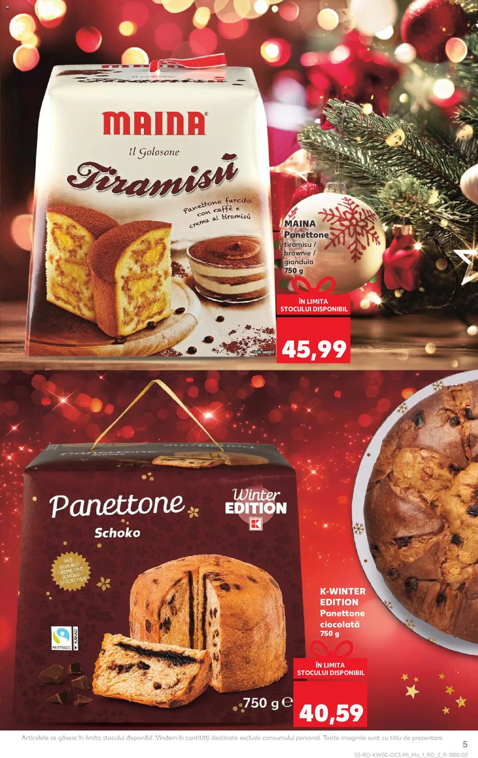 Catalog Kaufland 10 - 15 Decembrie 2025 | Pagina 5 | Produse: Cremă, Tiramisu, Ciocolată