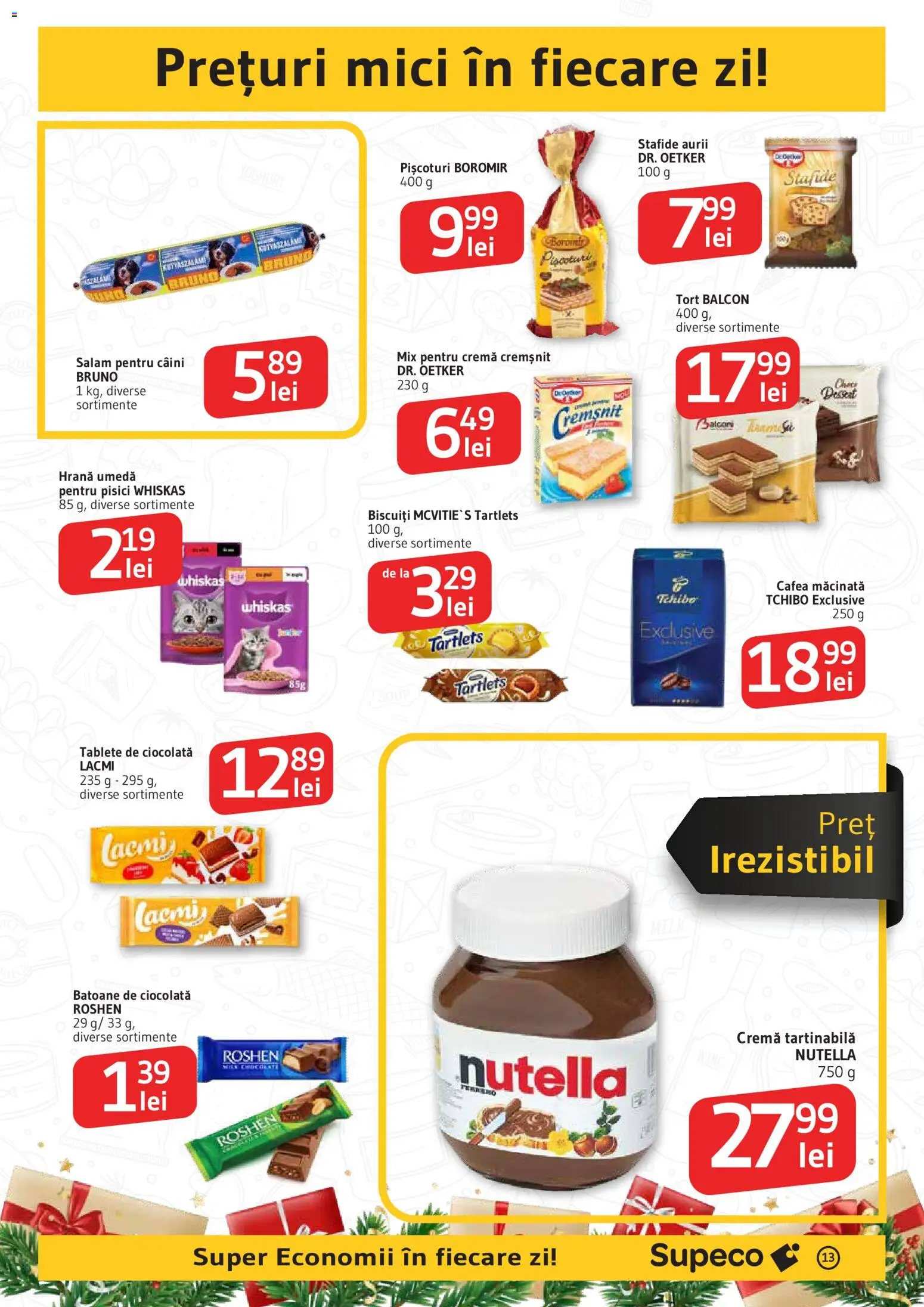 Catalog Supeco 11 - 25 Decembrie 2025 | Pagina 13 | Produse: Cremă, Cafea, Salam, Biscuiți