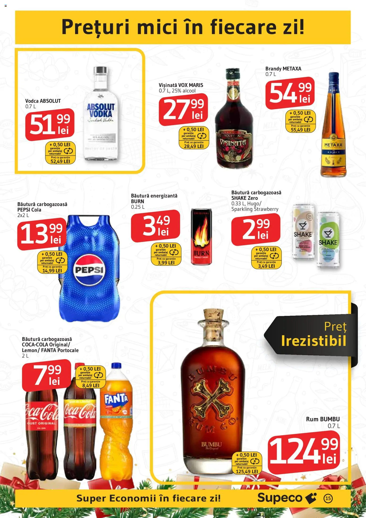 Catalog Supeco 11 - 25 Decembrie 2025 | Pagina 15 | Produse: Amerikan servis, Băutură energizantă, Portocale, Shake