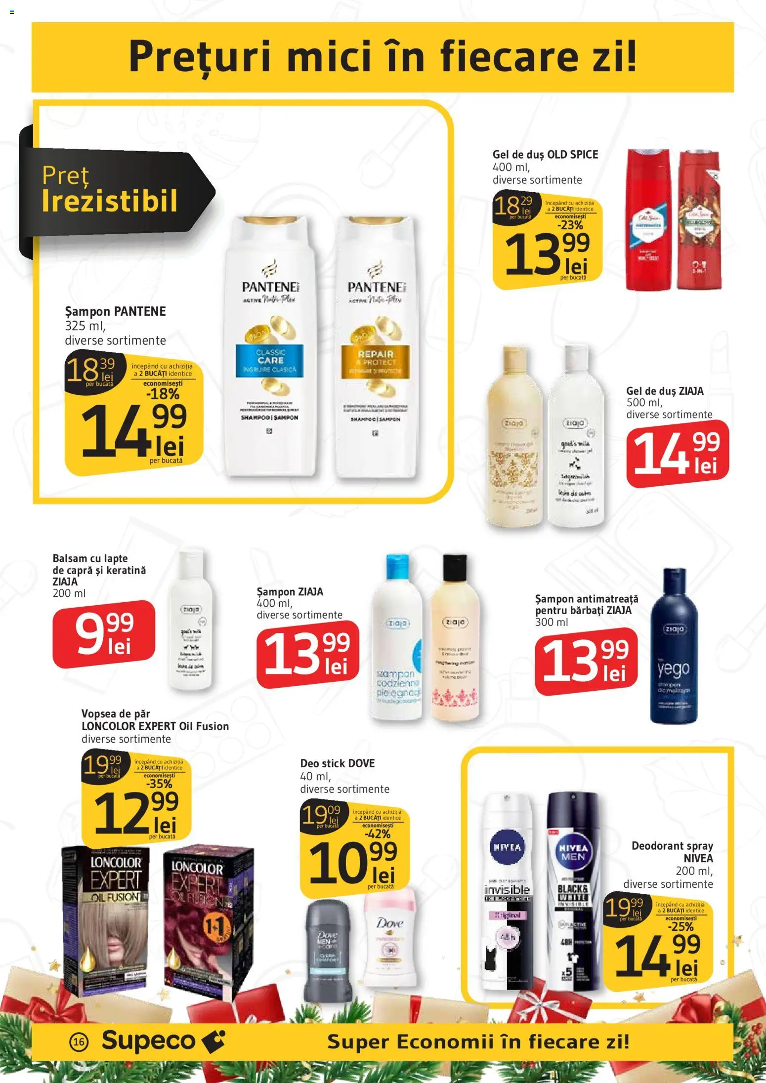 Catalog Supeco 11 - 25 Decembrie 2025 | Pagina 16 | Produse: Mici, Balsam, Gel de duș, Vopsea de păr
