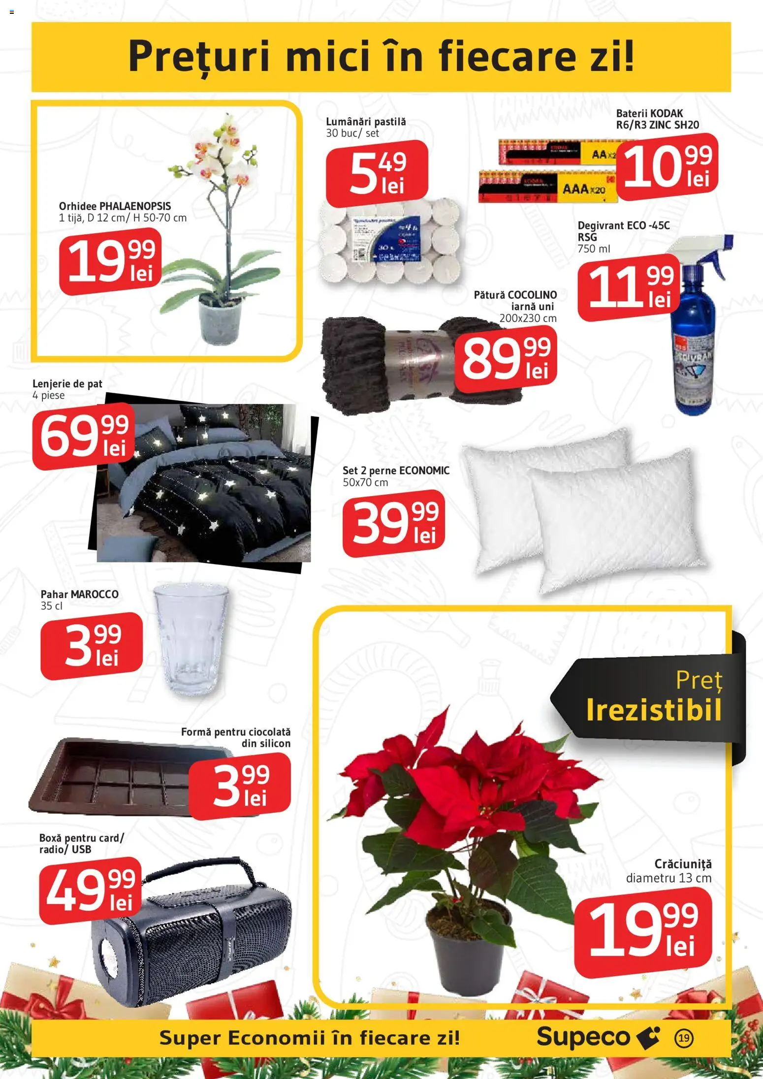 Catalog Supeco 11 - 25 Decembrie 2025 | Pagina 19 | Produse: Orhidee, Pătură, Mici, Ciocolată