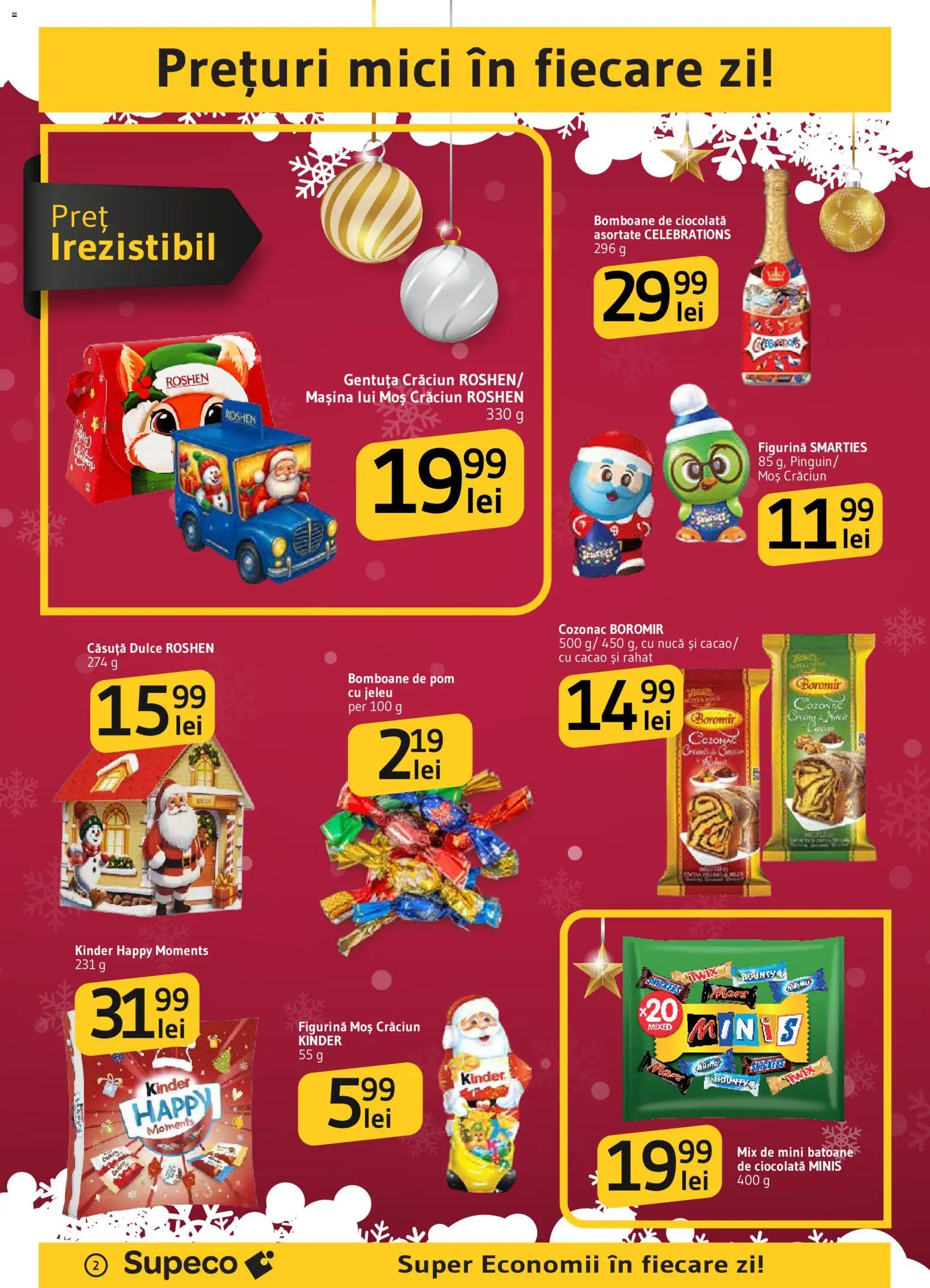 Catalog Supeco 11 - 25 Decembrie 2025 | Pagina 2 | Produse: Mici, Ciocolată, Bomboane, Cacao