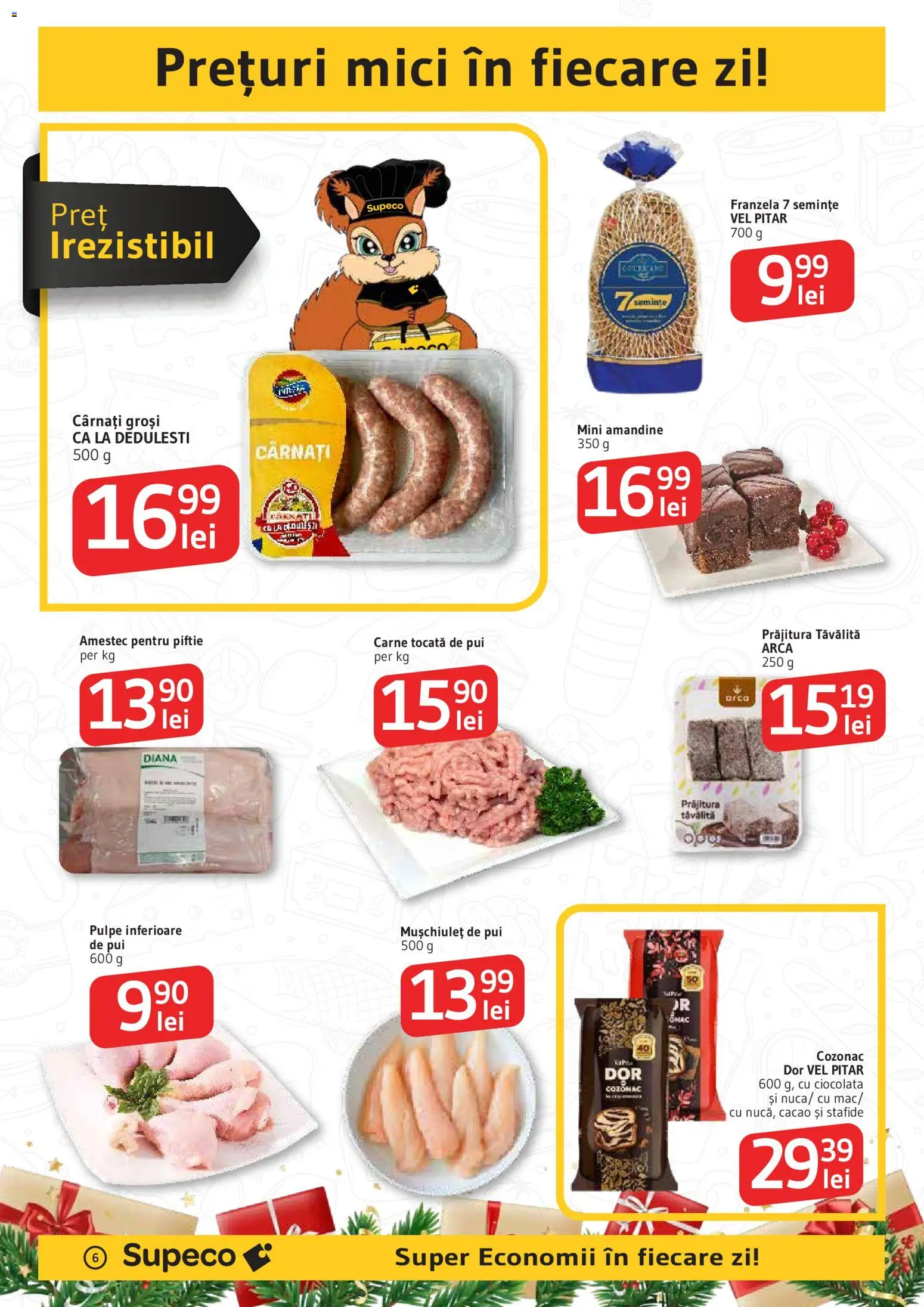 Catalog Supeco 11 - 25 Decembrie 2025 | Pagina 6 | Produse: Hacıyatmaz Kedi Oyuncağı, Prăjitură, Semințe, Carne tocată