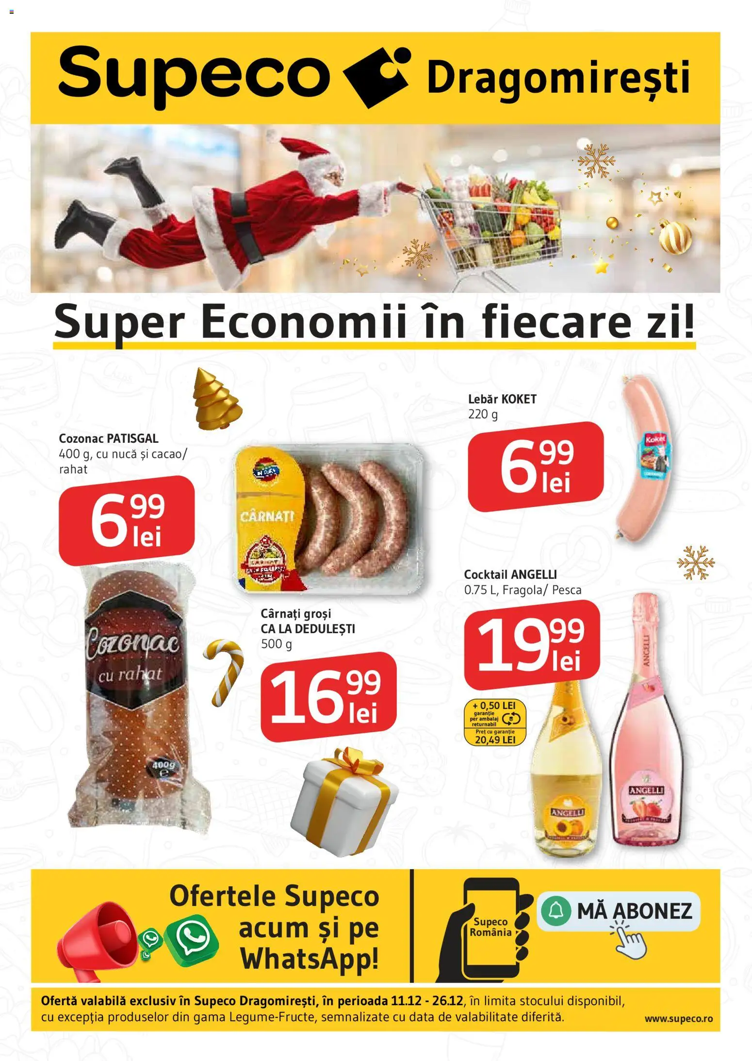 Catalog Supeco 11 - 25 Decembrie 2025 | Pagina 1 | Produse: Cocktail, Cârnați