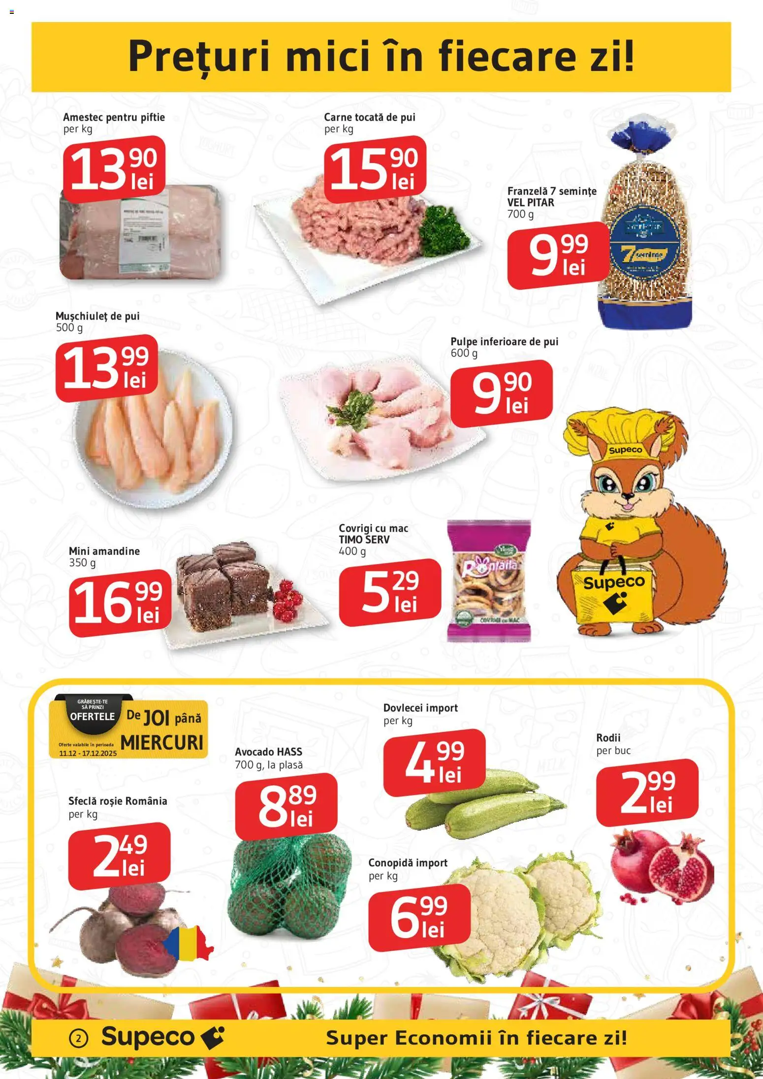Catalog Supeco 11 - 25 Decembrie 2025 | Pagina 2 | Produse: Kedi Oyun Alanları, Mici, Semințe, Carne tocată