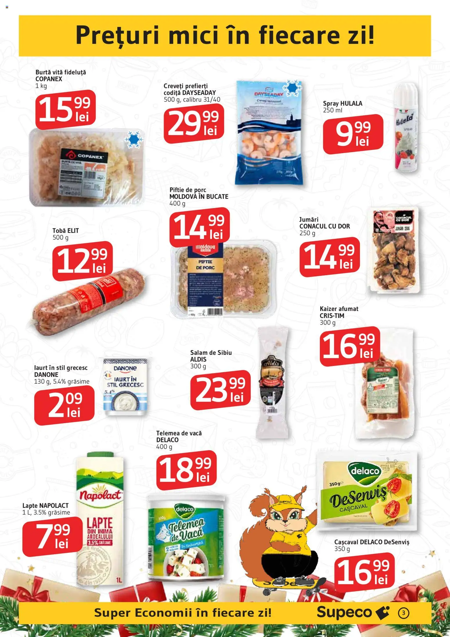 Catalog Supeco 11 - 25 Decembrie 2025 | Pagina 3 | Produse: Babak, Cașcaval, Mici, Iaurt