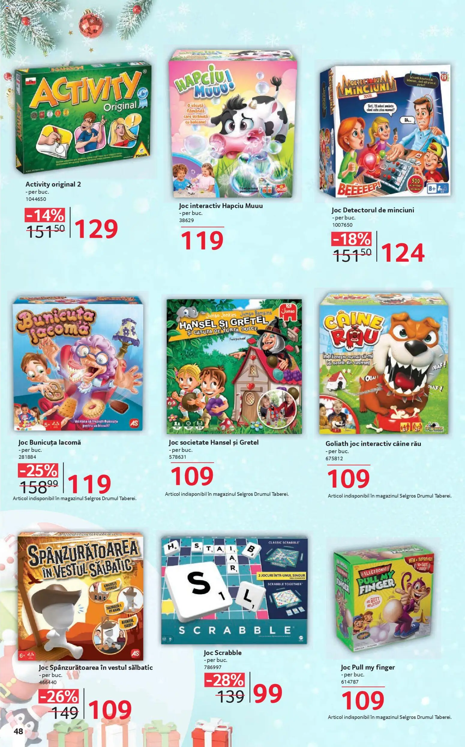 Catalog Selgros 6 - 23 Decembrie 2025 | Pagina 48 | Produse: Joc, Turtă dulce