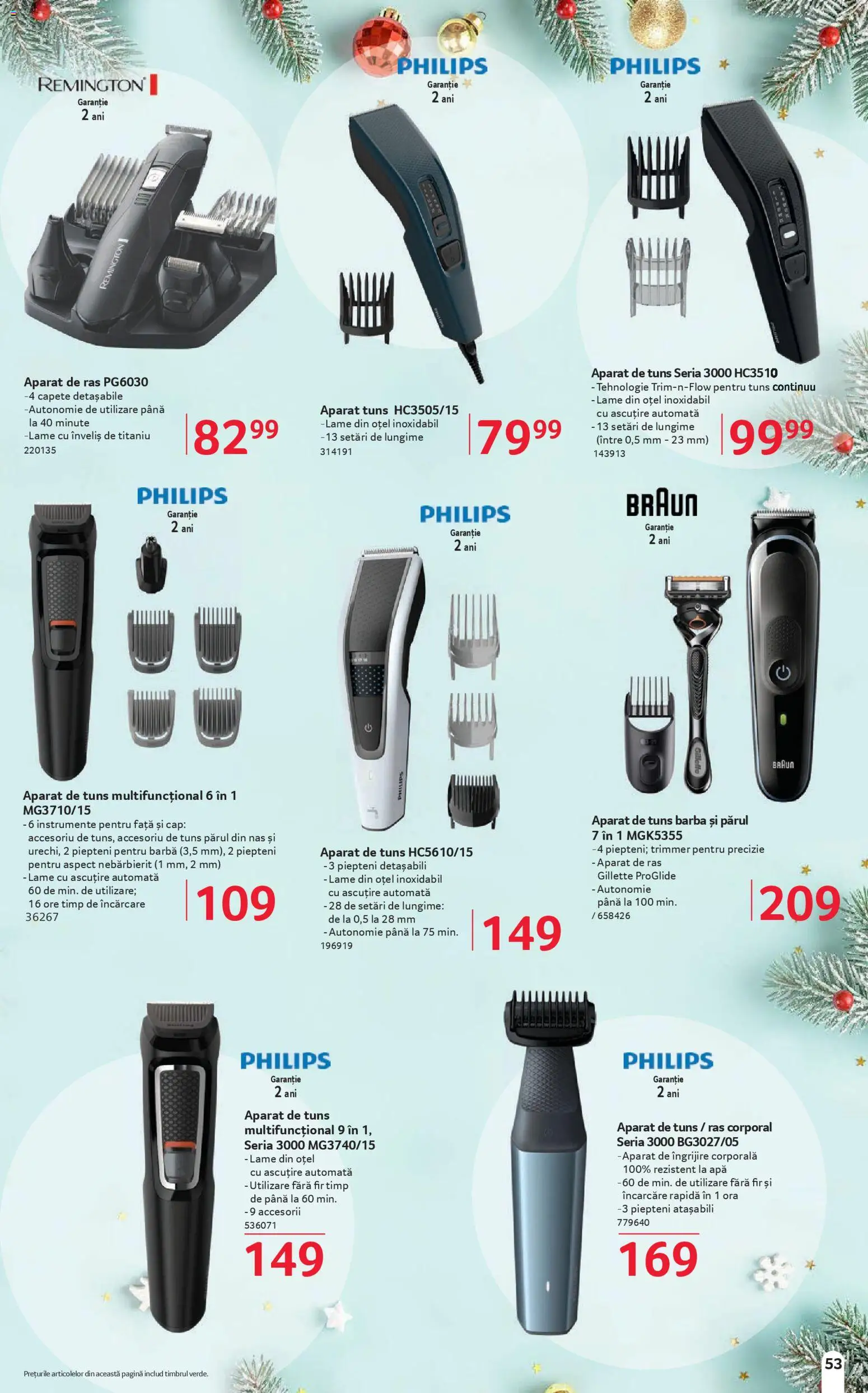 Catalog Selgros 6 - 23 Decembrie 2025 | Pagina 53 | Produse: Trimmer, Enginar, Aparat De Ras, Apă