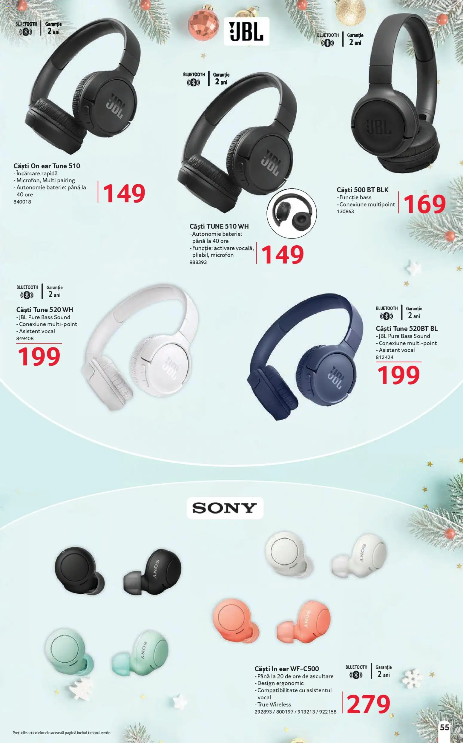 Catalog Selgros 6 - 23 Decembrie 2025 | Pagina 55 | Produse: Căști, Microfon, Baterie