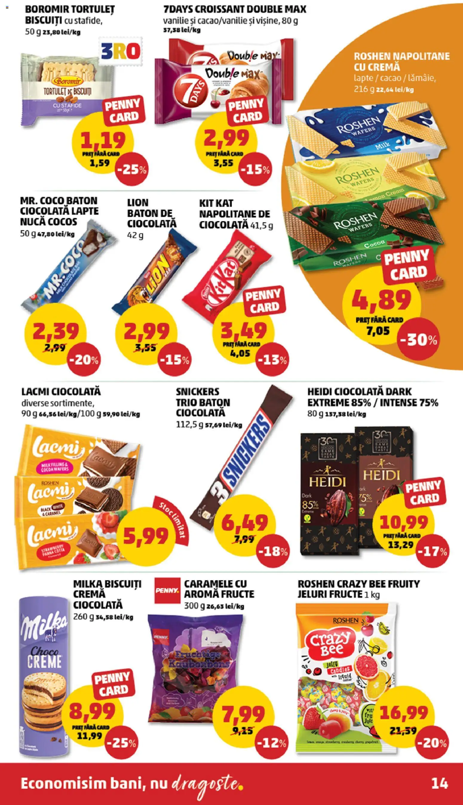 Catalog PENNY Market 10 - 15 Decembrie 2025 | Pagina 14 | Produse: Napolitane, Cremă, Ciocolată, Biscuiți