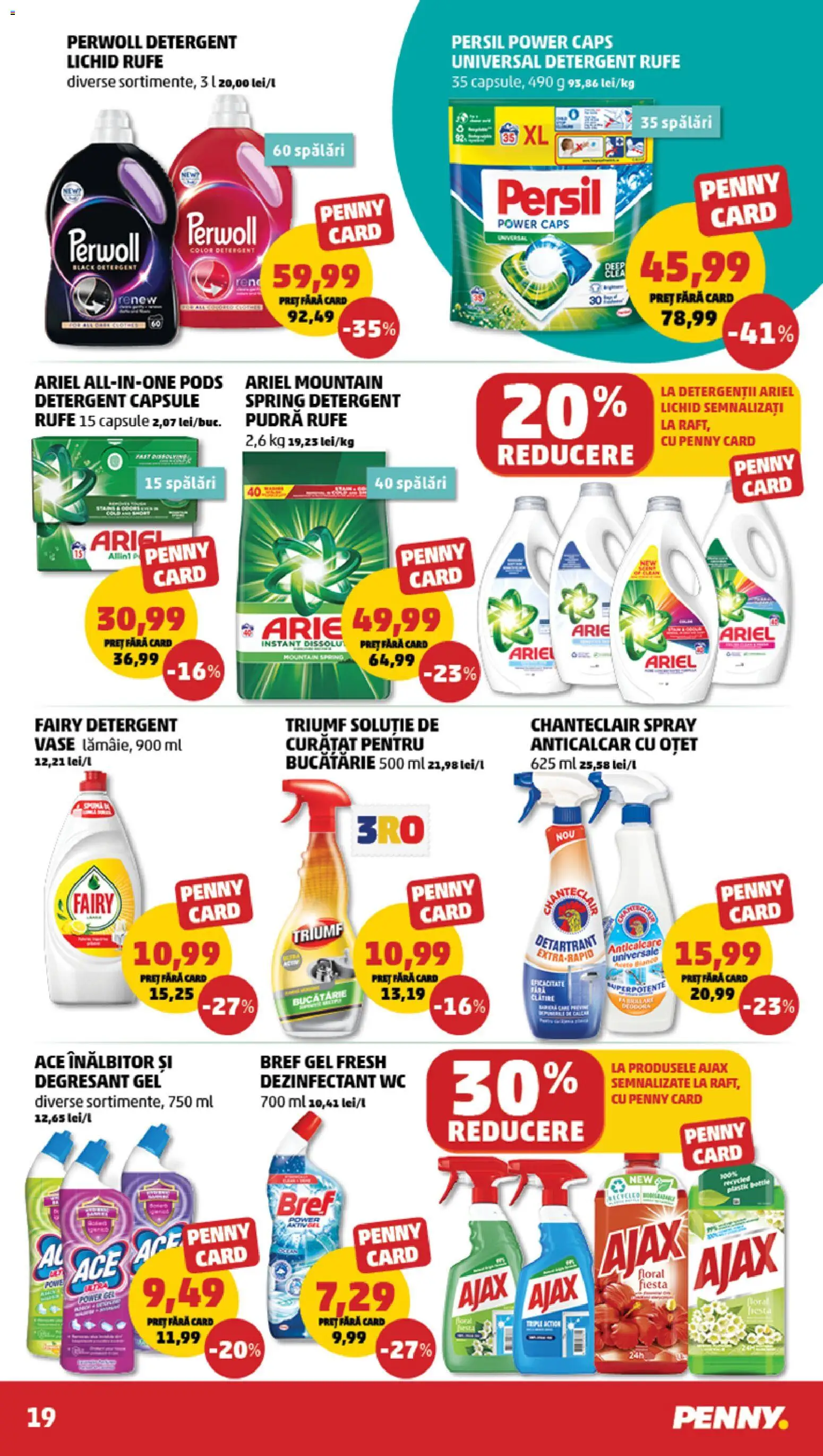 Catalog PENNY Market 10 - 15 Decembrie 2025 | Pagina 19 | Produse: Pudră, Oțet, Detergent, Gel dezinfectant
