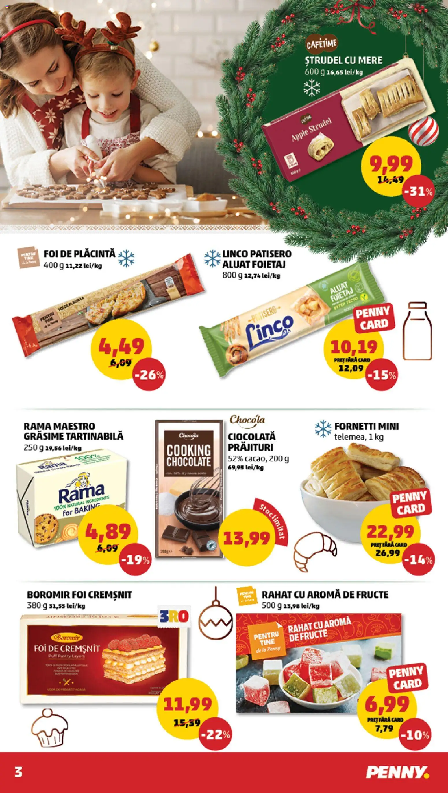 Catalog PENNY Market 10 - 15 Decembrie 2025 | Pagina 3 | Produse: Aluat, Plăcintă, Ciocolată, Fructe
