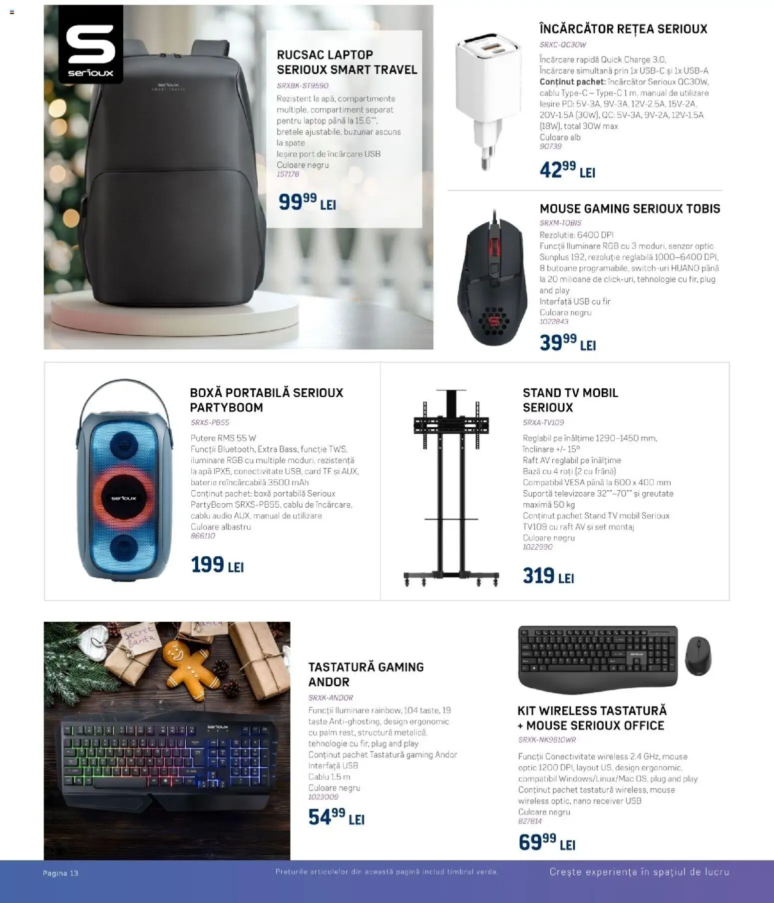 Catalog Selgros 6 - 23 Decembrie 2025 | Pagina 14 | Produse: Tastatură, Usb, Stand Tv, Baterie