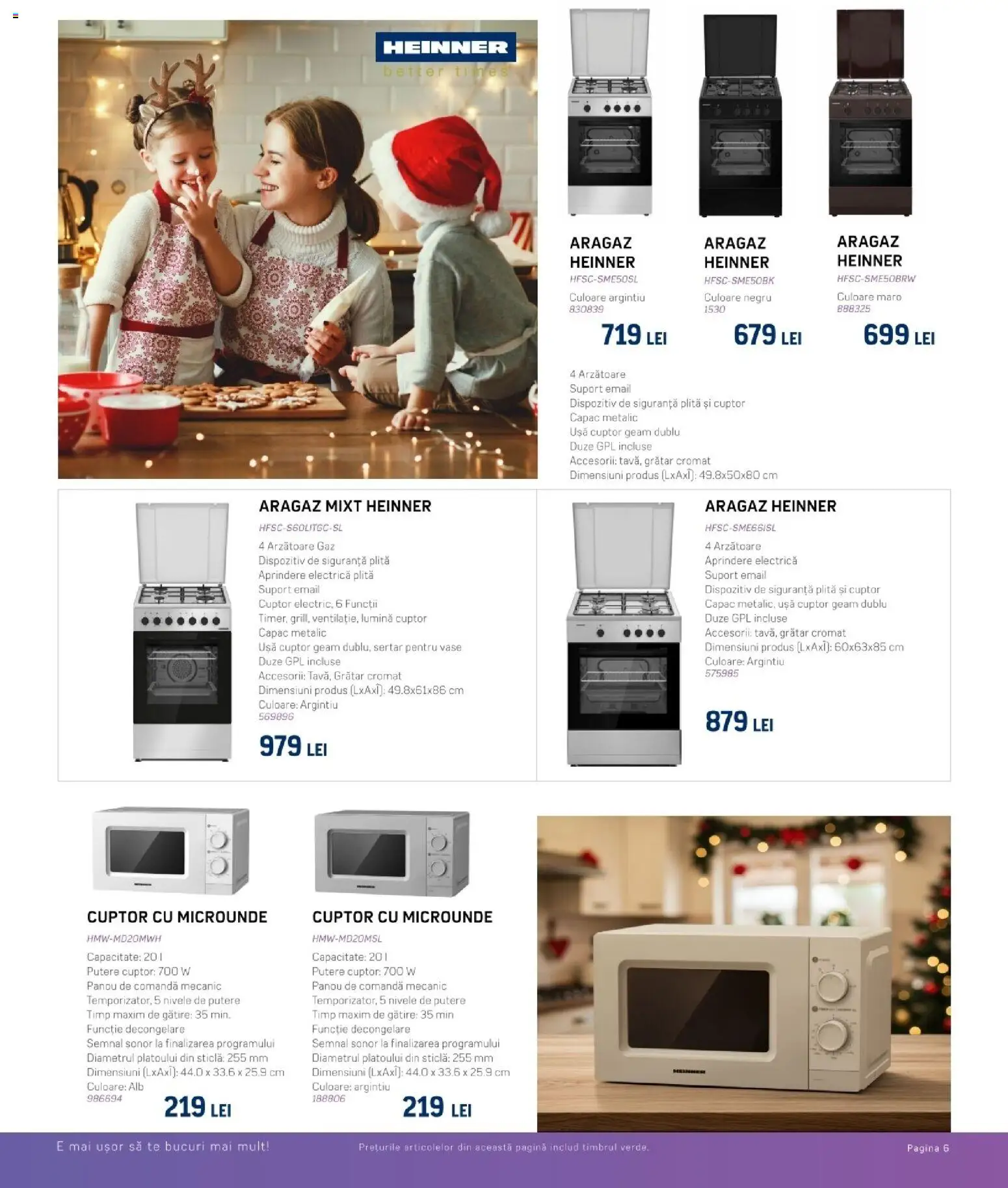 Catalog Selgros 6 - 23 Decembrie 2025 | Pagina 7 | Produse: Tavuk suyu, Plită, Cuptor Cu Microunde, Aragaz