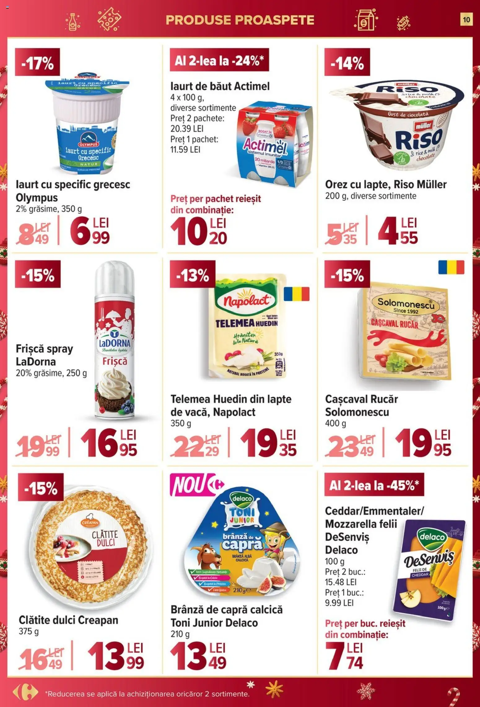 Catalog Carrefour 10 - 15 Decembrie 2025 | Pagina 10 | Produse: Masaüstü kılıfı, Iaurt, Orez, Frișcă
