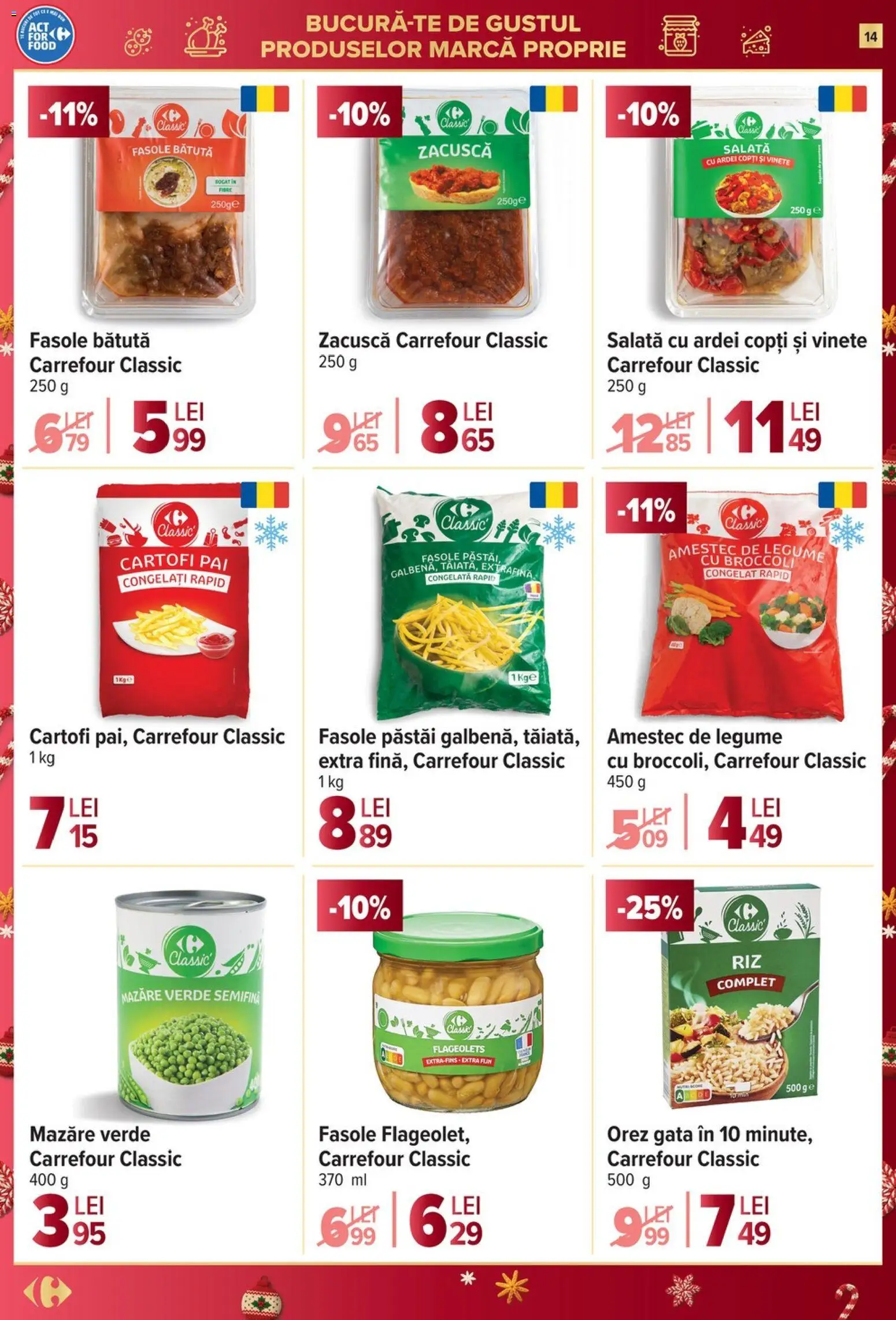 Catalog Carrefour 10 - 15 Decembrie 2025 | Pagina 14 | Produse: Mazăre, Ardei, Orez, Legume