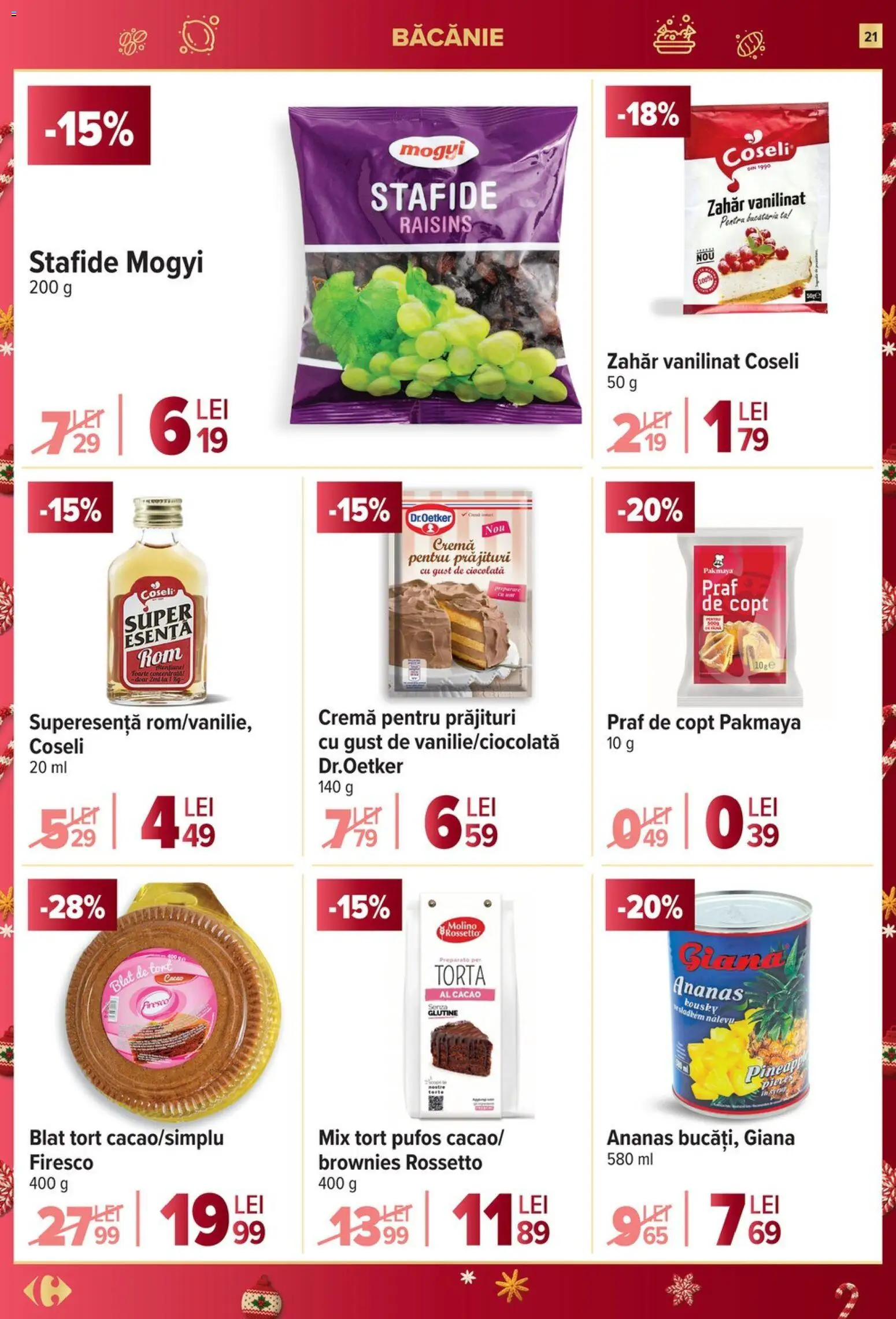 Catalog Carrefour 10 - 15 Decembrie 2025 | Pagina 21 | Produse: Cremă, Cacao, Stafide, Zahăr