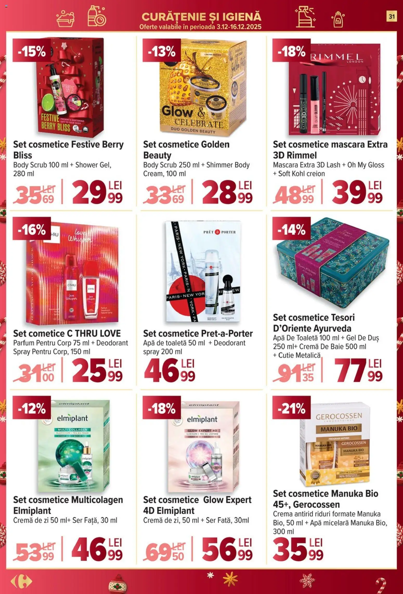 Catalog Carrefour 10 - 15 Decembrie 2025 | Pagina 31 | Produse: Şerit ödül, Cremă de zi, Toaletă, Cremă