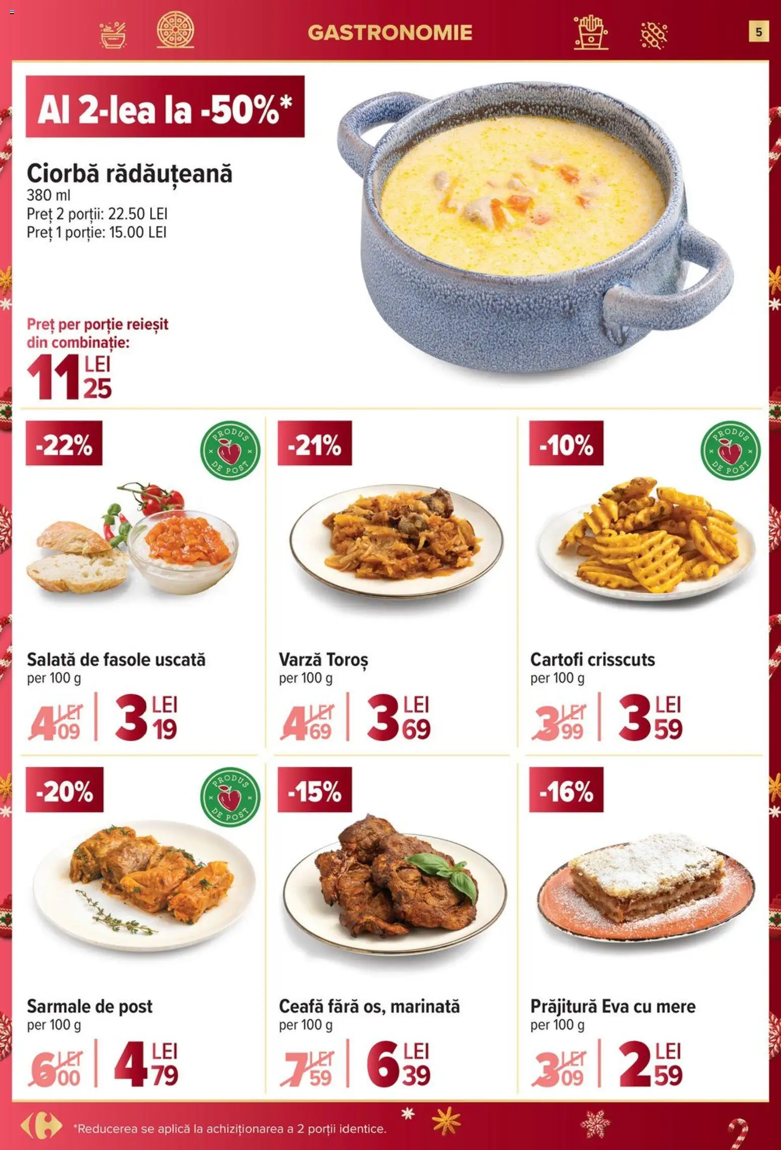 Catalog Carrefour 10 - 15 Decembrie 2025 | Pagina 5 | Produse: Prăjitură, Mere, Salată, Cartofi