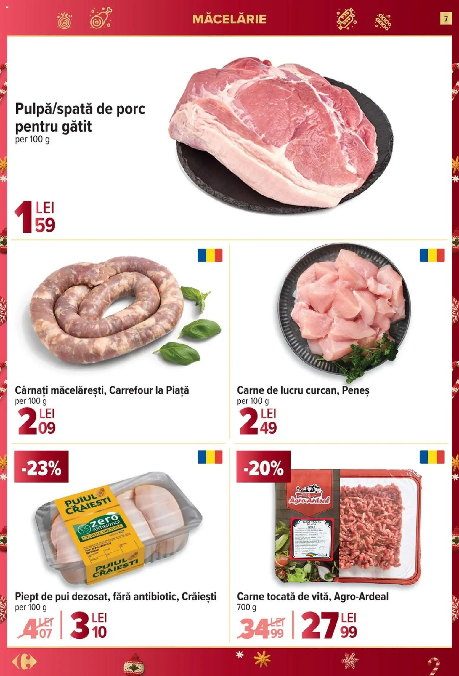 Catalog Carrefour 10 - 15 Decembrie 2025 | Pagina 7 | Produse: Hacıyatmaz Kedi Oyuncağı, Carne tocată, Cârnați
