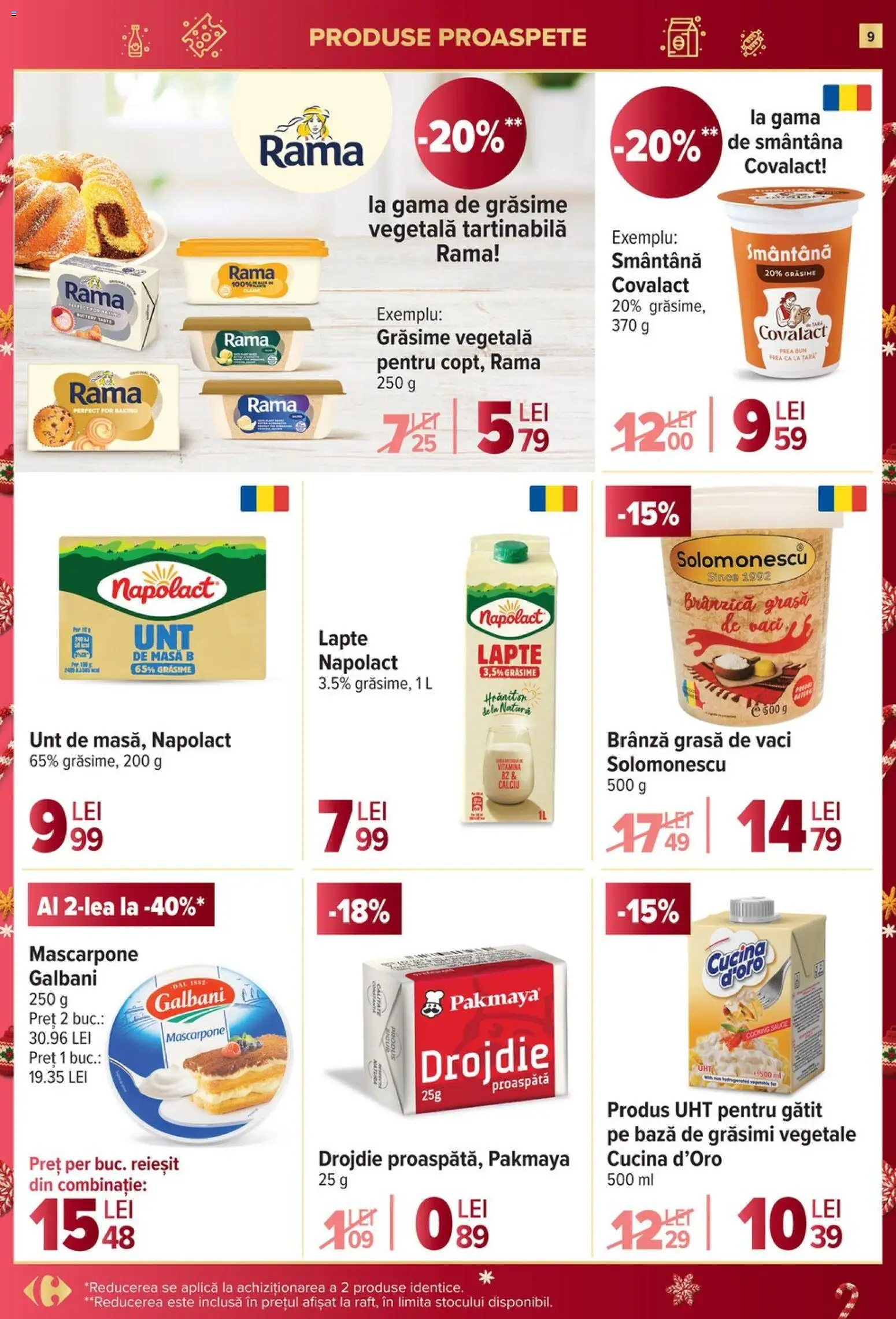Catalog Carrefour 10 - 15 Decembrie 2025 | Pagina 9 | Produse: Unt, Brânză, Mascarpone, Smântână