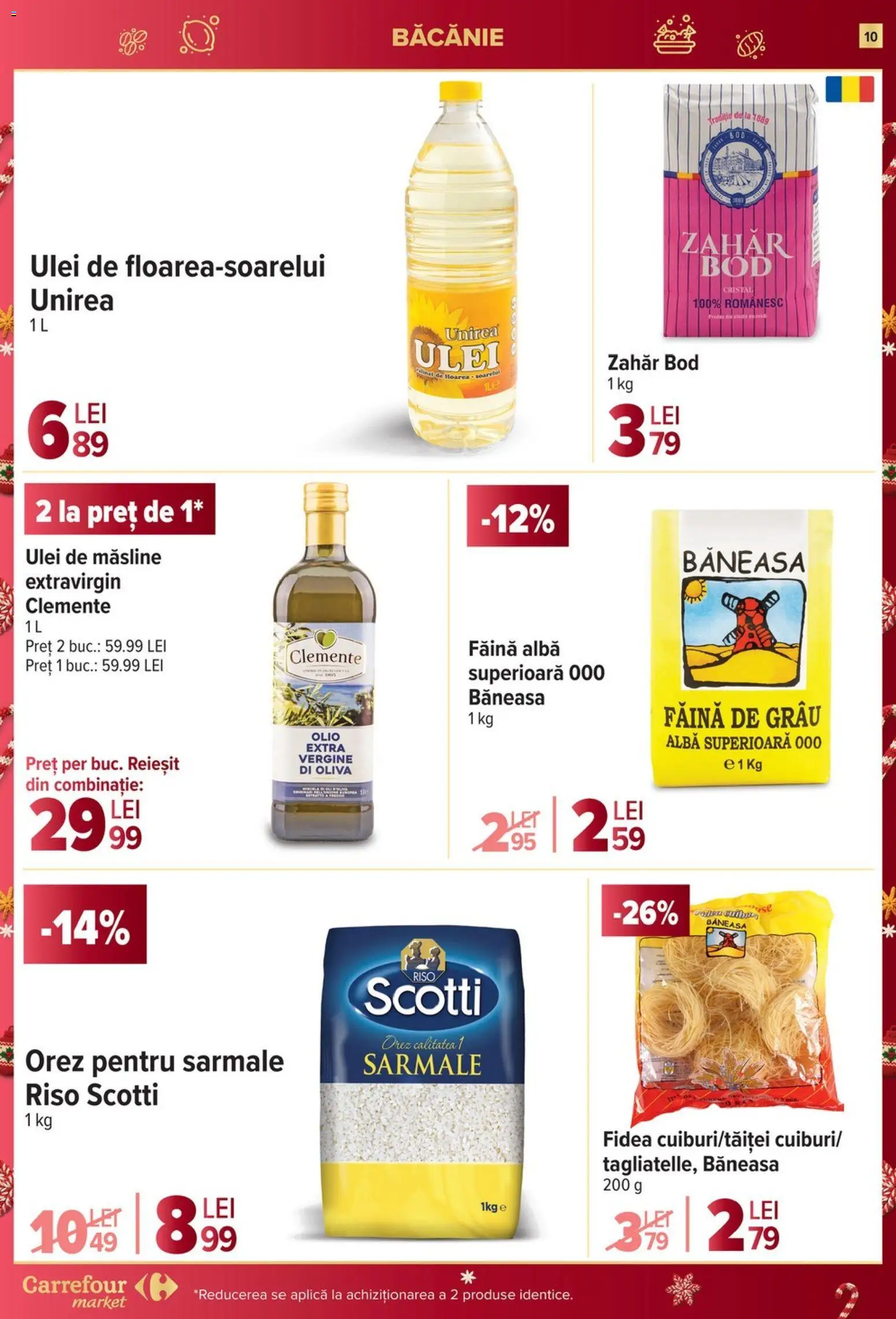Catalog Carrefour 10 - 15 Decembrie 2025 | Pagina 10 | Produse: Măsline, Făină, Orez, Zahăr