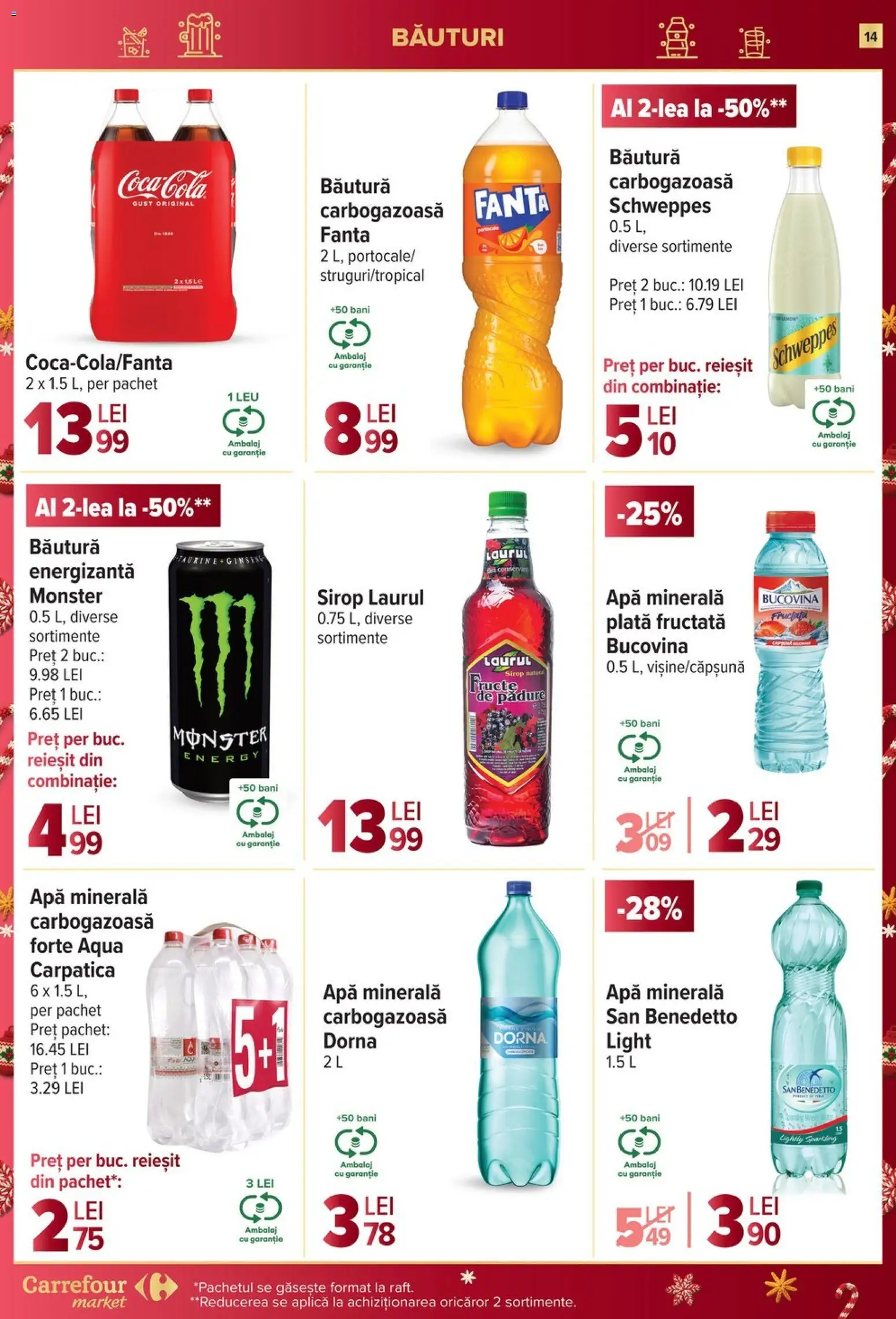 Catalog Carrefour 10 - 15 Decembrie 2025 | Pagina 14 | Produse: Yazı tahtası kalemi, Băutură energizantă, Sirop, Fructe