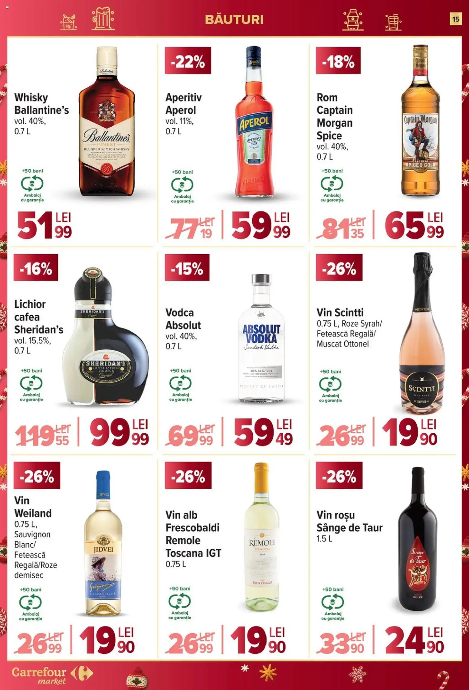 Catalog Carrefour 10 - 15 Decembrie 2025 | Pagina 15 | Produse: Su ısıtıcı, Lichior, Vodka, Aperol