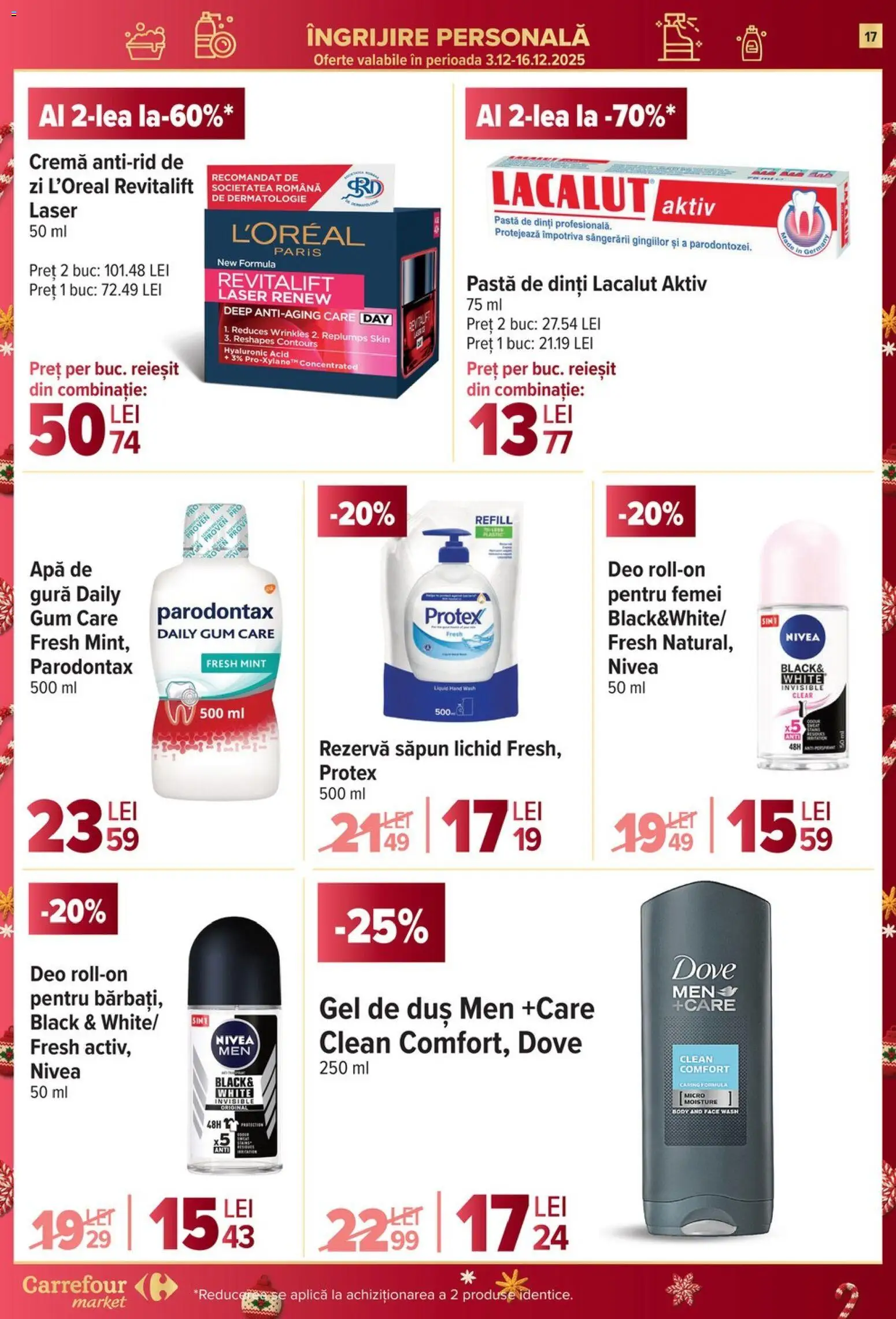 Catalog Carrefour 10 - 15 Decembrie 2025 | Pagina 17 | Produse: Duș, Săpun, Săpun lichid, Rezervă săpun