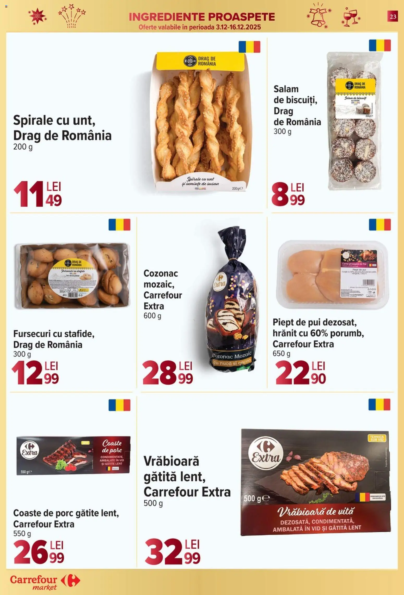 Catalog Carrefour 10 - 15 Decembrie 2025 | Pagina 23 | Produse: Hacıyatmaz Kedi Oyuncağı, Semințe, Unt, Salam