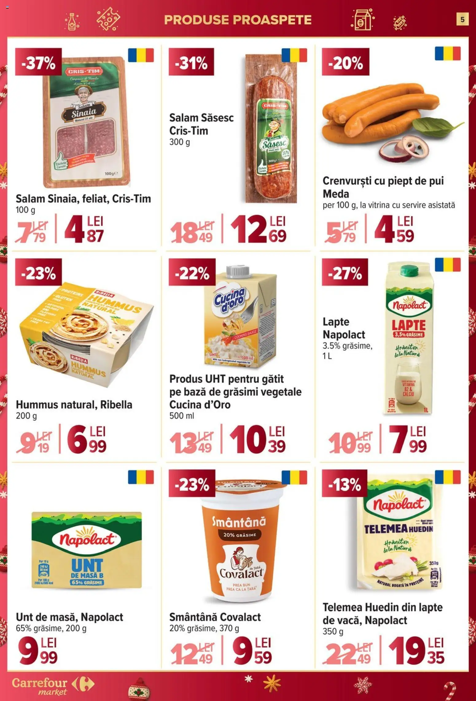 Catalog Carrefour 10 - 15 Decembrie 2025 | Pagina 5 | Produse: Pară, Vitrină, Lapte, Smântână