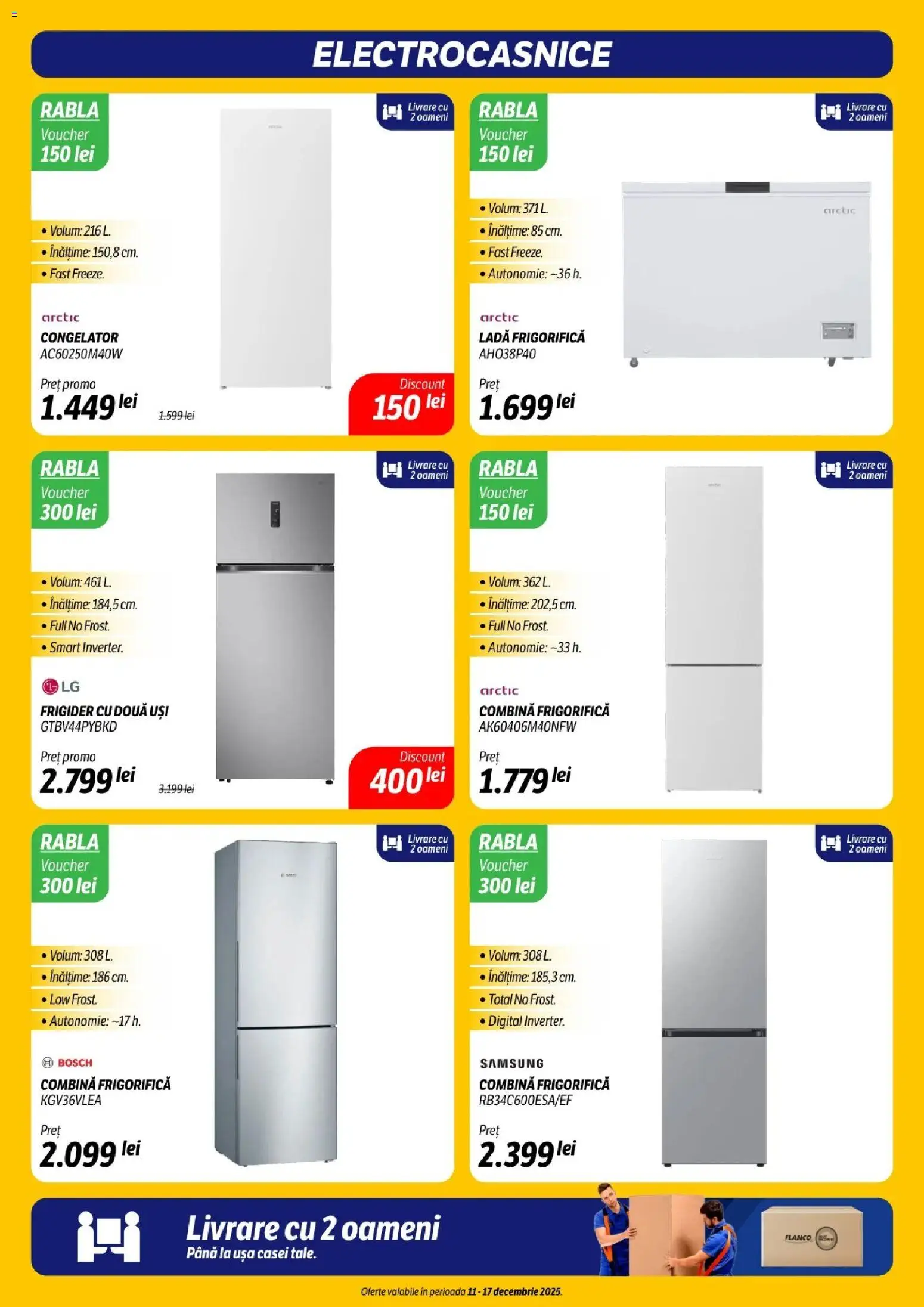 Catalog Flanco 11 - 16 Decembrie 2025 | Pagina 18 | Produse: Frigider, Ușă, Combină frigorifică, Ladă frigorifică