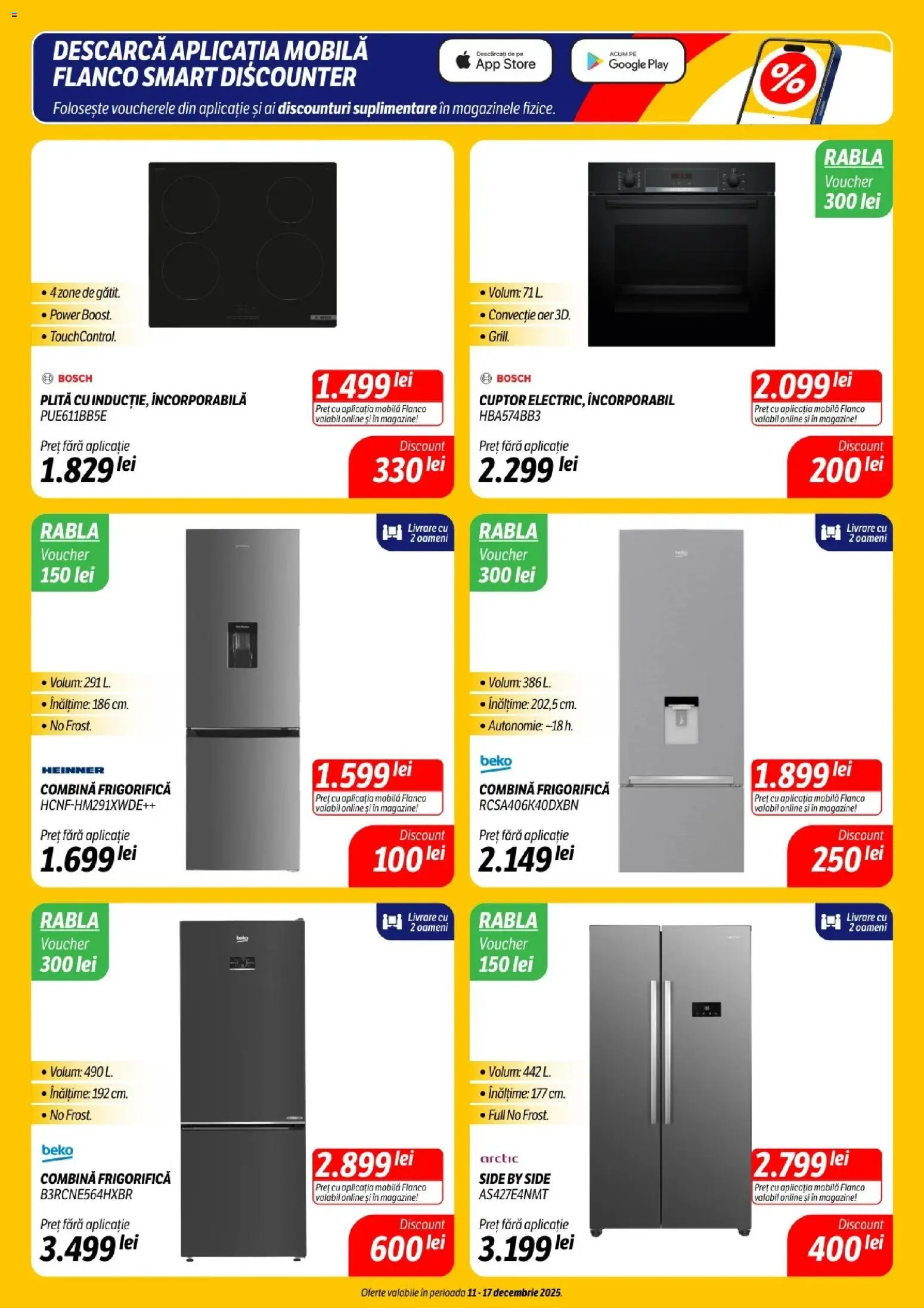 Catalog Flanco 11 - 16 Decembrie 2025 | Pagina 7 | Produse: Cuptor, Plită, Combină frigorifică