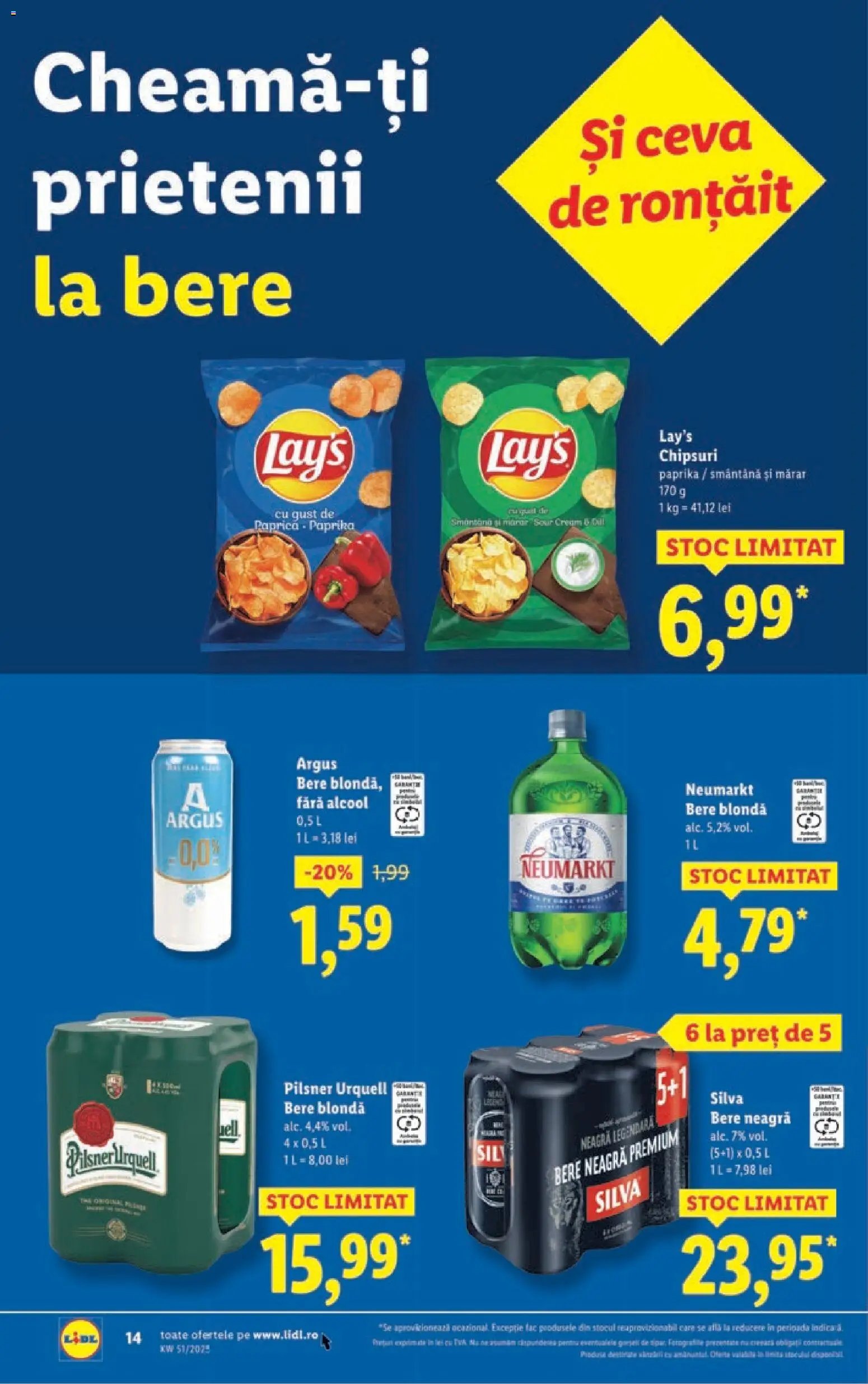 Catalog LIDL 15 - 20 Decembrie 2025 | Pagina 14 | Produse: Mărar, Bere, Chipsuri, Smântână