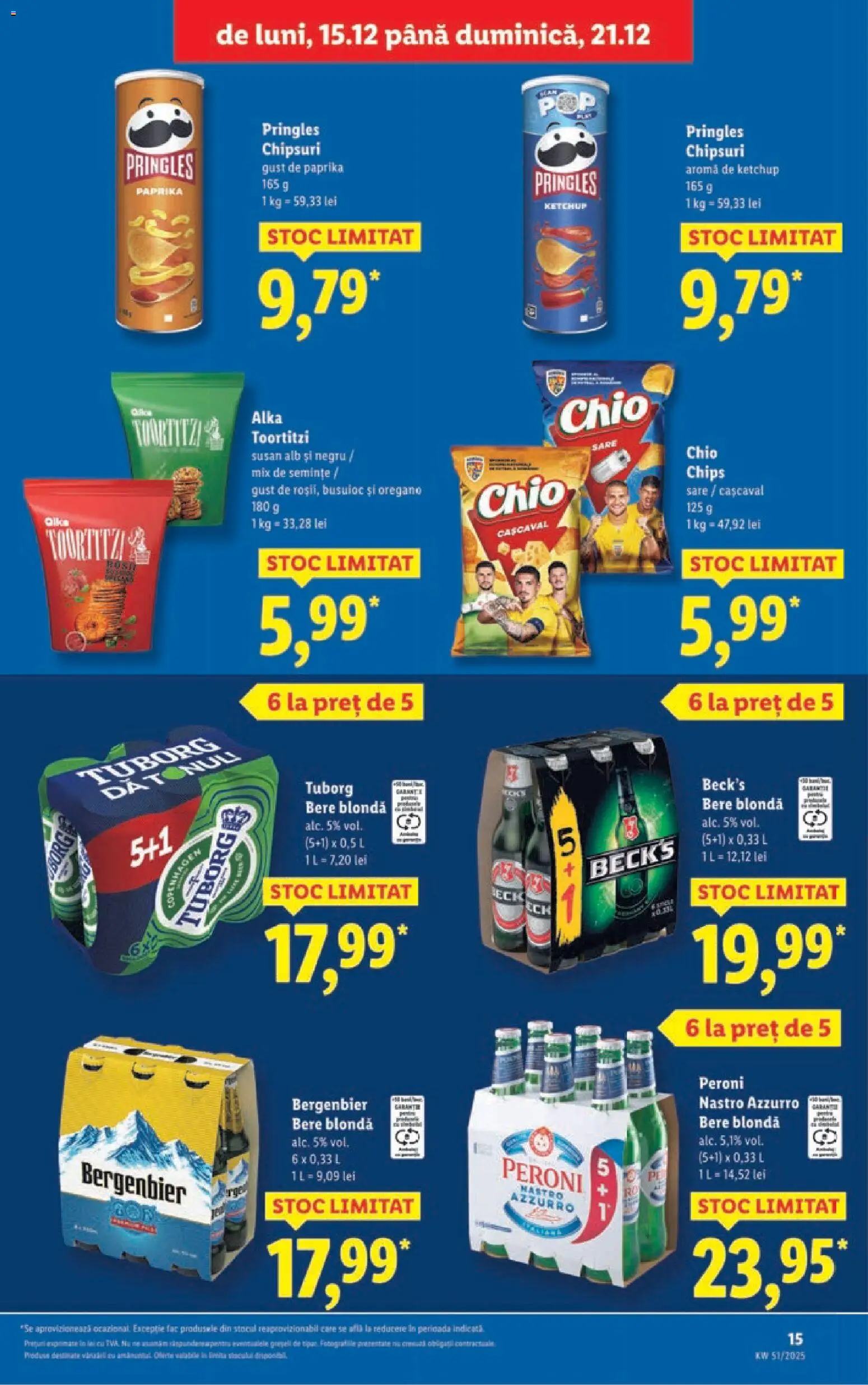 Catalog LIDL 15 - 20 Decembrie 2025 | Pagina 15 | Produse: Semințe, Plastik Kulübe, Chipsuri, Sare