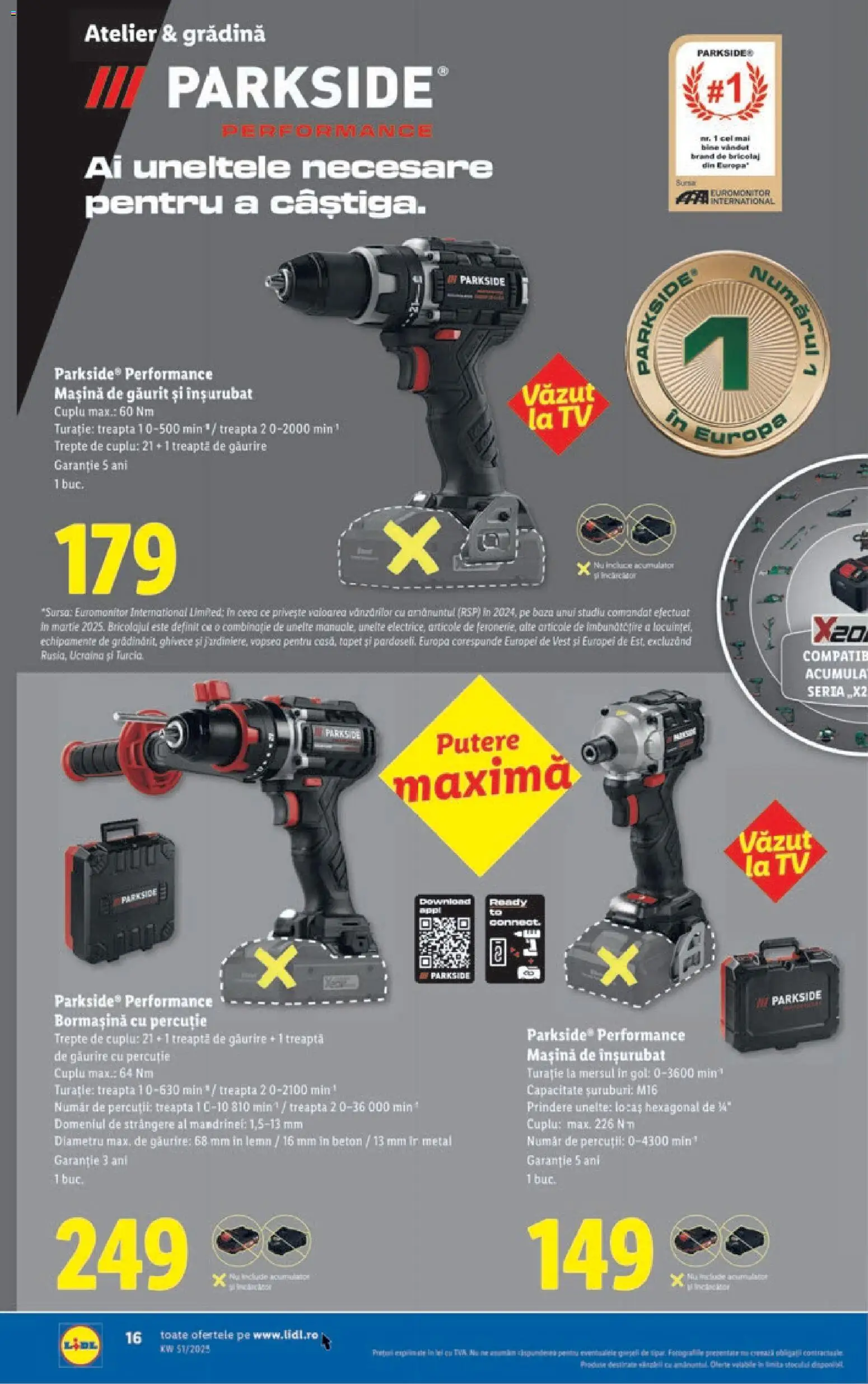 Catalog LIDL 15 - 20 Decembrie 2025 | Pagina 16 | Produse: Mașină de găurit, Vopsea, Tapet, Peluş Köpek Yatağı