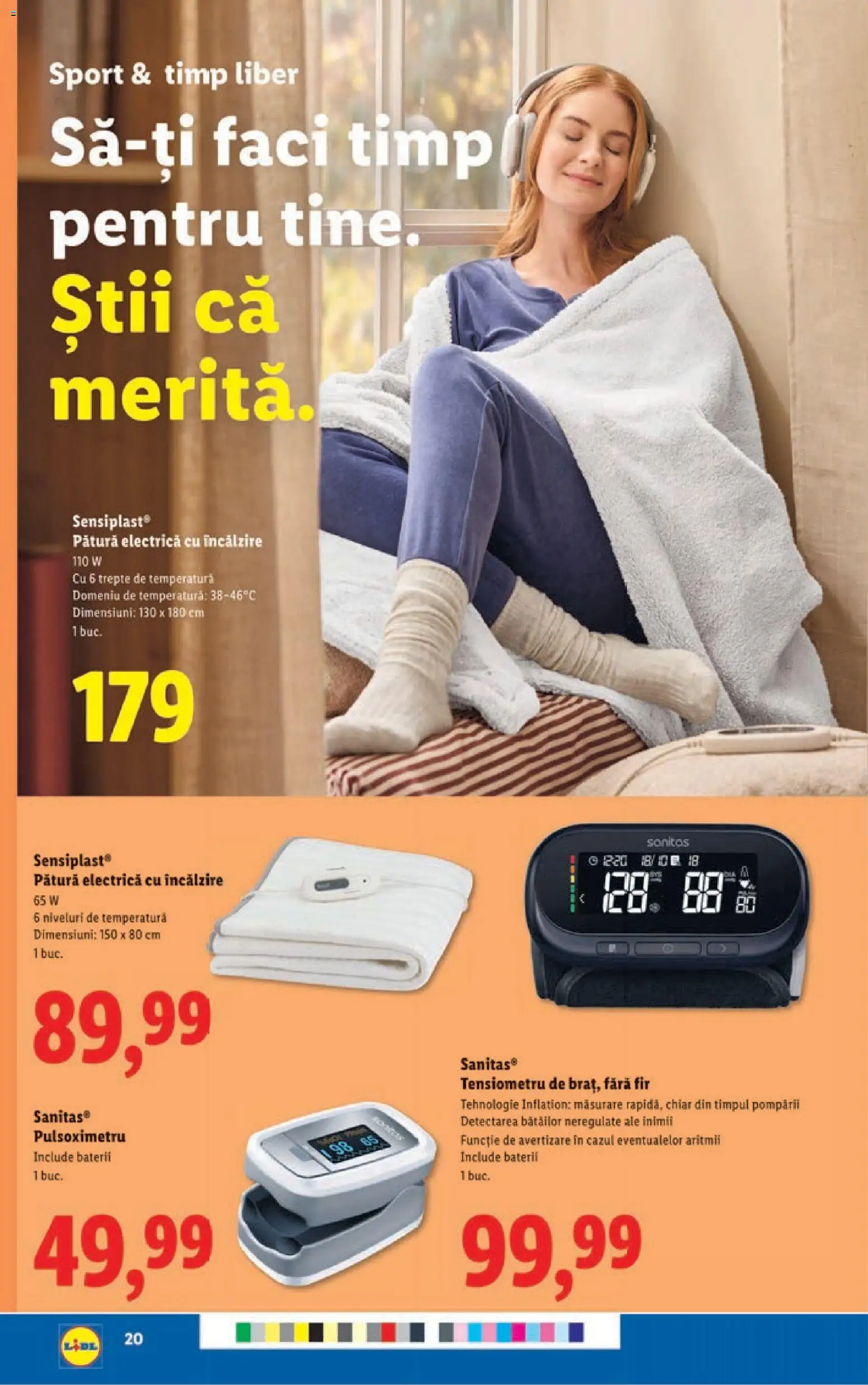 Catalog LIDL 15 - 20 Decembrie 2025 | Pagina 20 | Produse: Tensiometru, Monitor, Pătură, Baterii