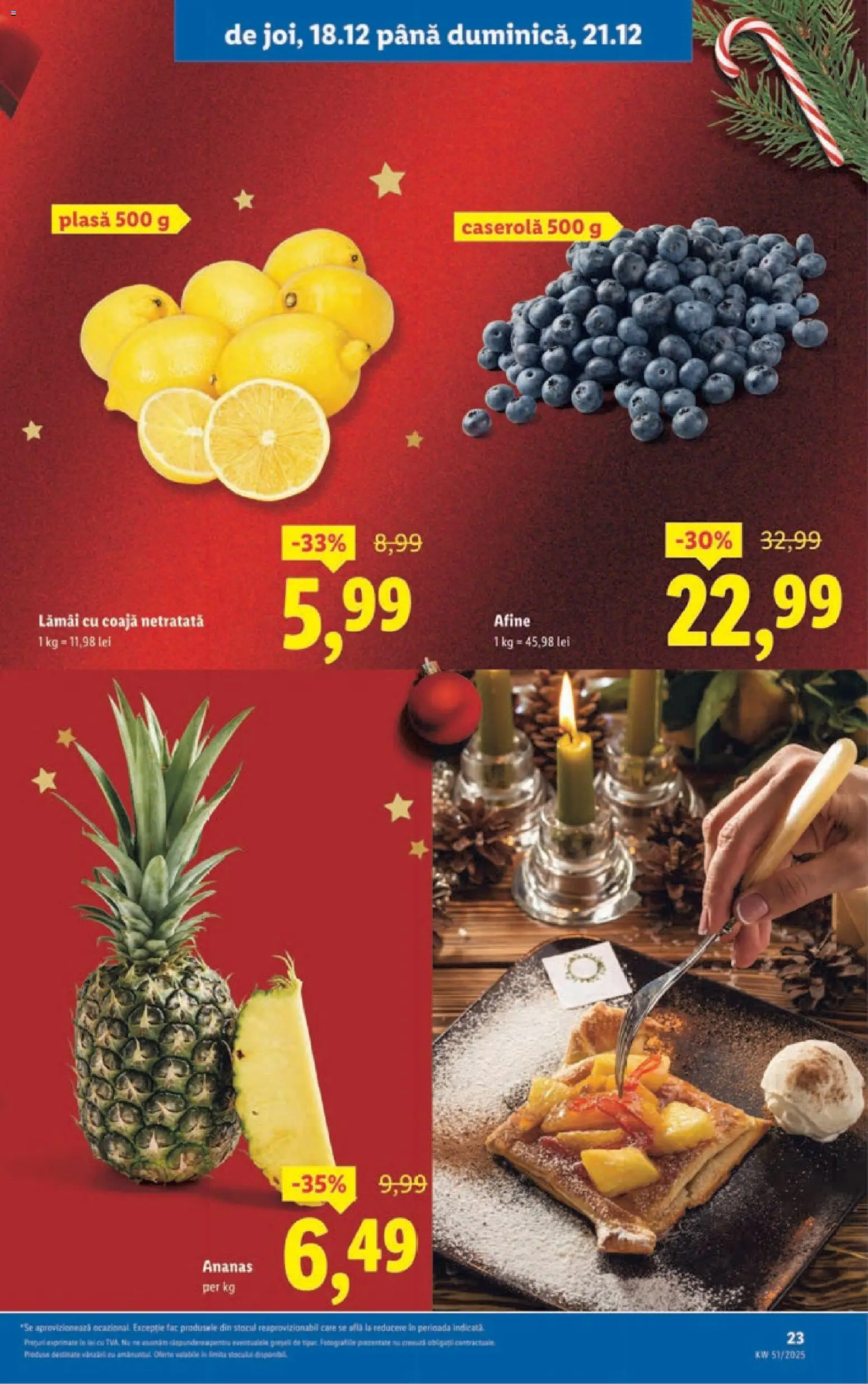Catalog LIDL 15 - 20 Decembrie 2025 | Pagina 23 | Produse: Afine, Ananas