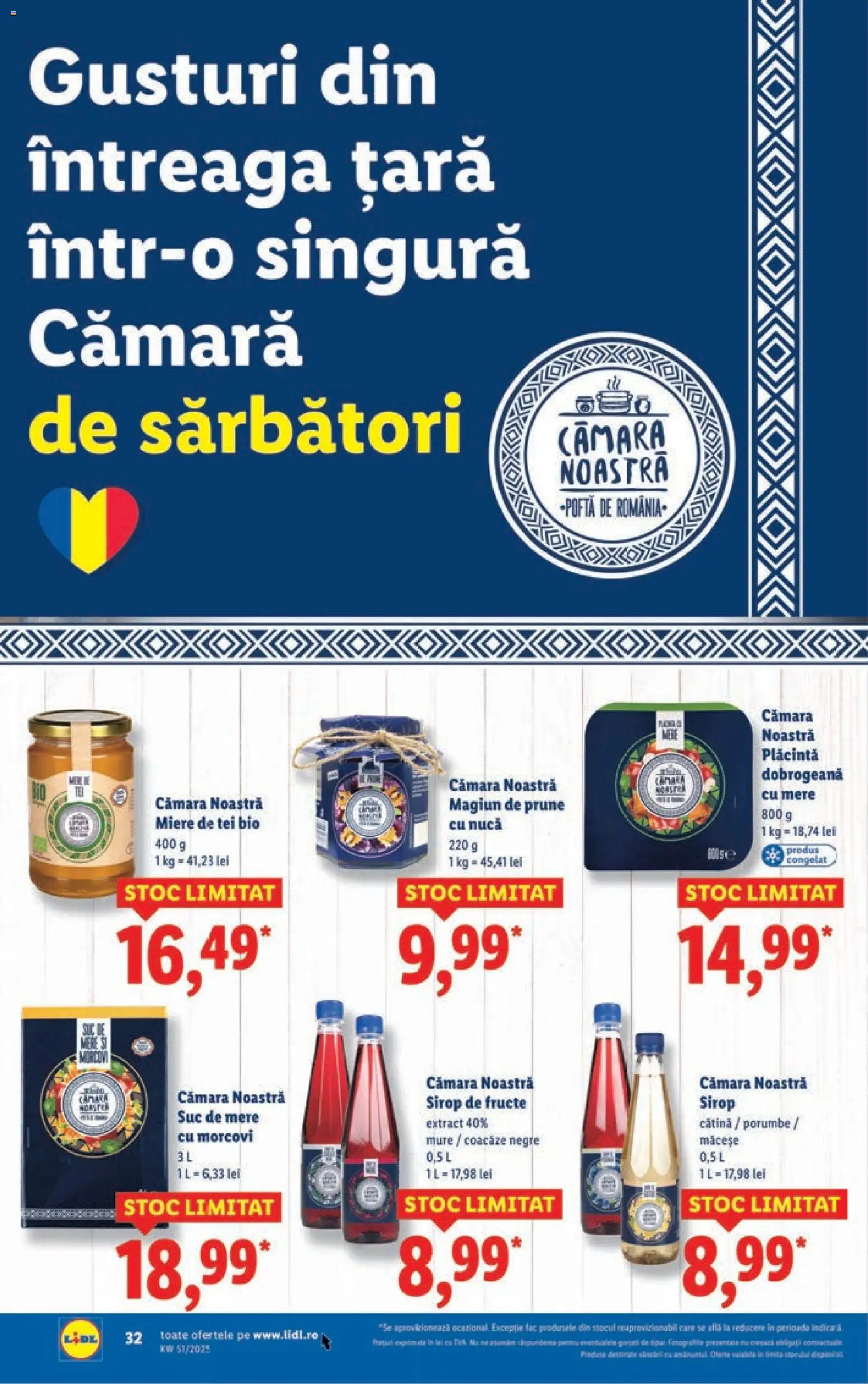 Catalog LIDL 15 - 20 Decembrie 2025 | Pagina 32 | Produse: Plăcintă, Suc, Prune, Sirop