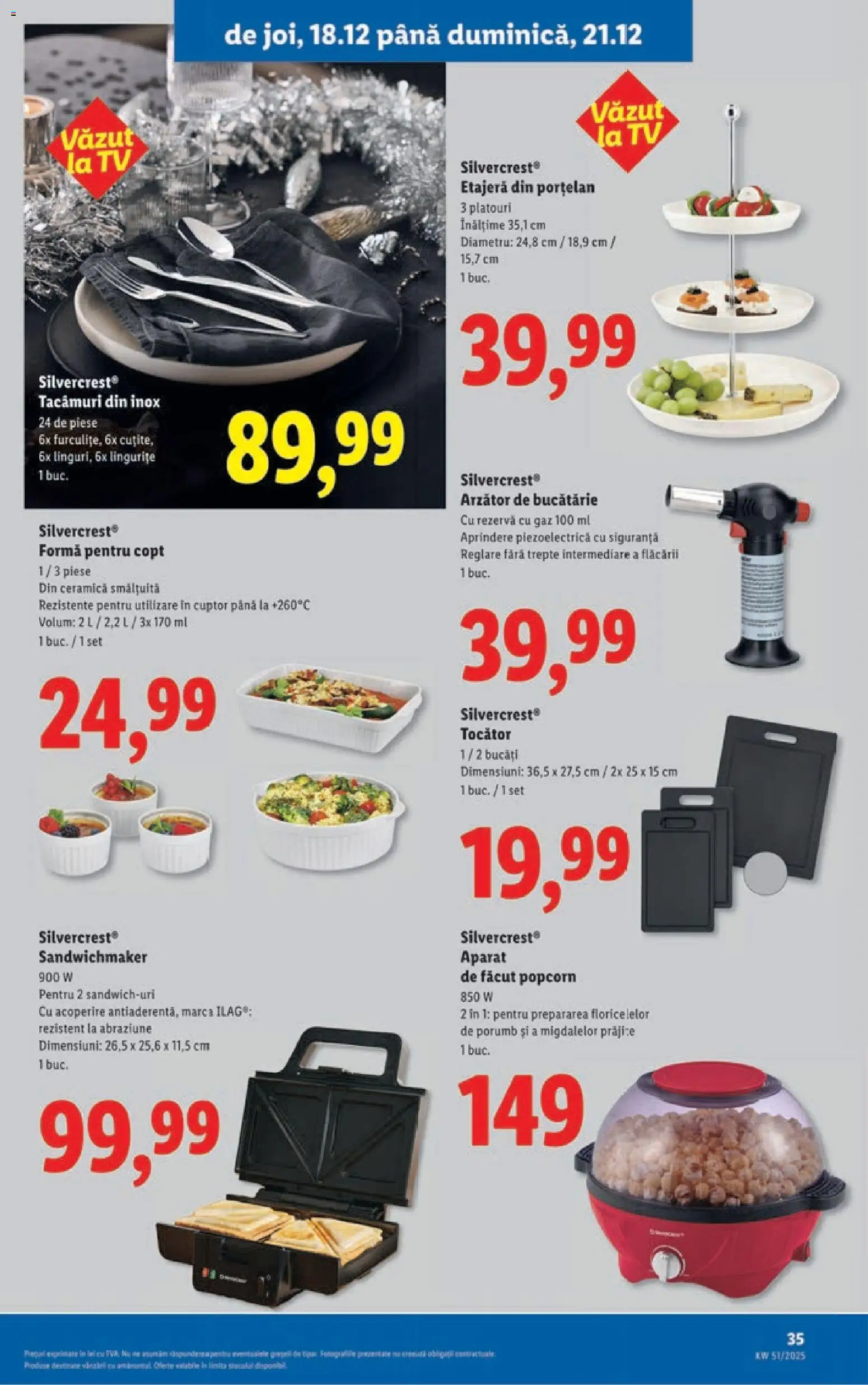 Catalog LIDL 15 - 20 Decembrie 2025 | Pagina 35 | Produse: Cuptor, Etajeră, Tocător, Porumb